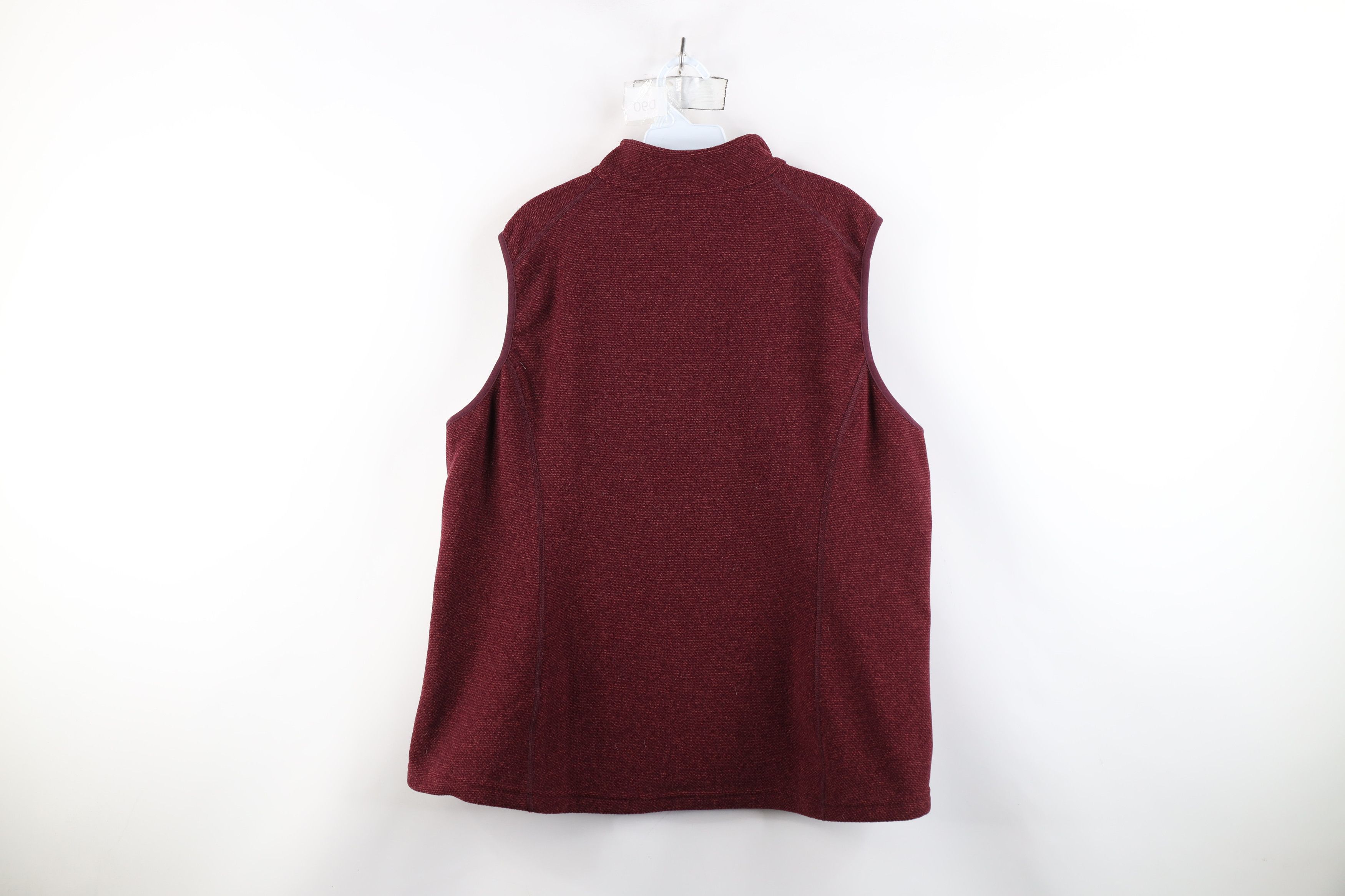 Duluth Trading Company × Vintage Duluth Trading Co Fleece Full Zip Vest Jacket Burgundy Red Size US XL / EU 56 / 4 - 9 Thumbnail