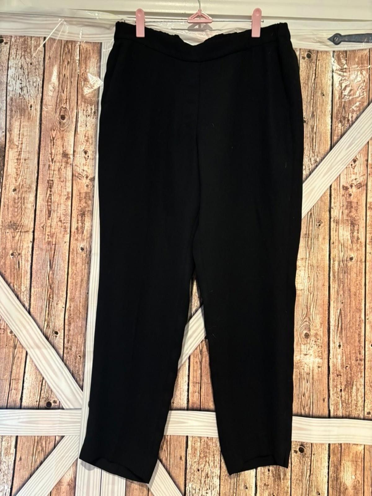 Zara Womens Zara black dress pants sz M or 8 high waisted #314 Size 32" / US 10 / IT 46 - 1 Thumbnail