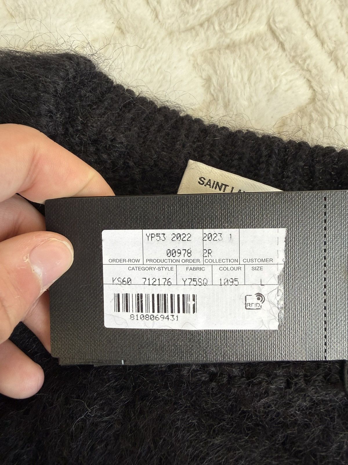 Saint Laurent Paris Saint Laurent 90s Mohair Size US L / EU 52-54 / 3 - 4 Thumbnail