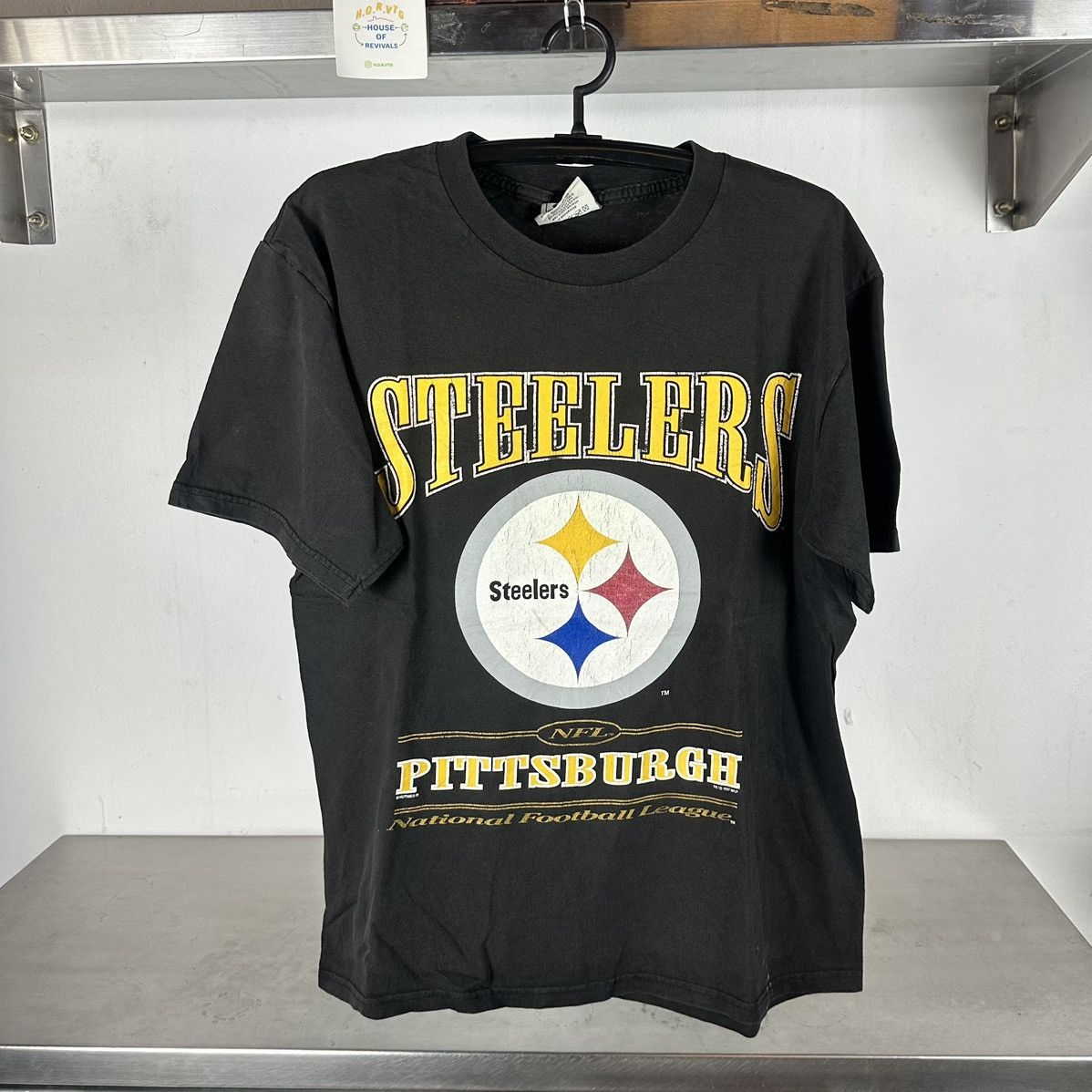 Lee × NFL × Vintage Vintage 1997 Pittsburgh Steelers Football NFL T-shirt Size US XL / EU 56 / 4 - 1 Thumbnail