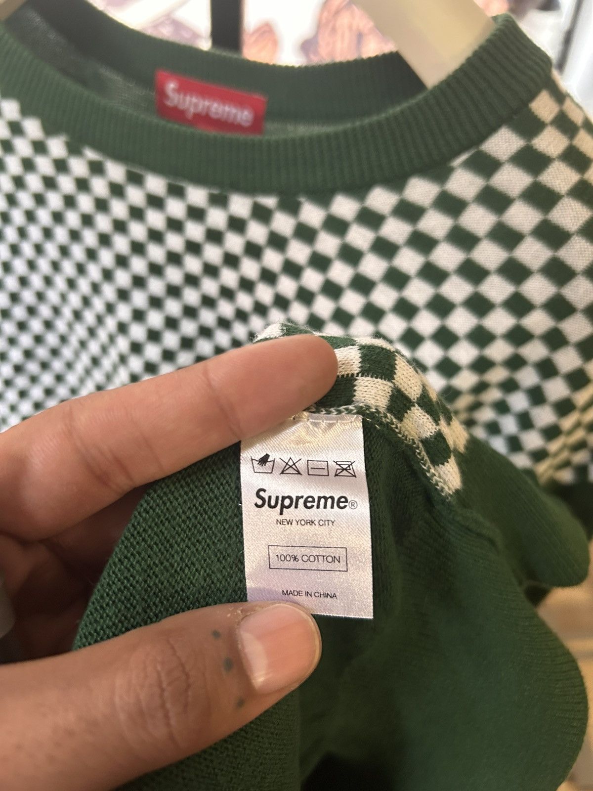 Supreme Supreme SS13 Checkered Supreme Sweater Size US XL / EU 56 / 4 - 3 Thumbnail