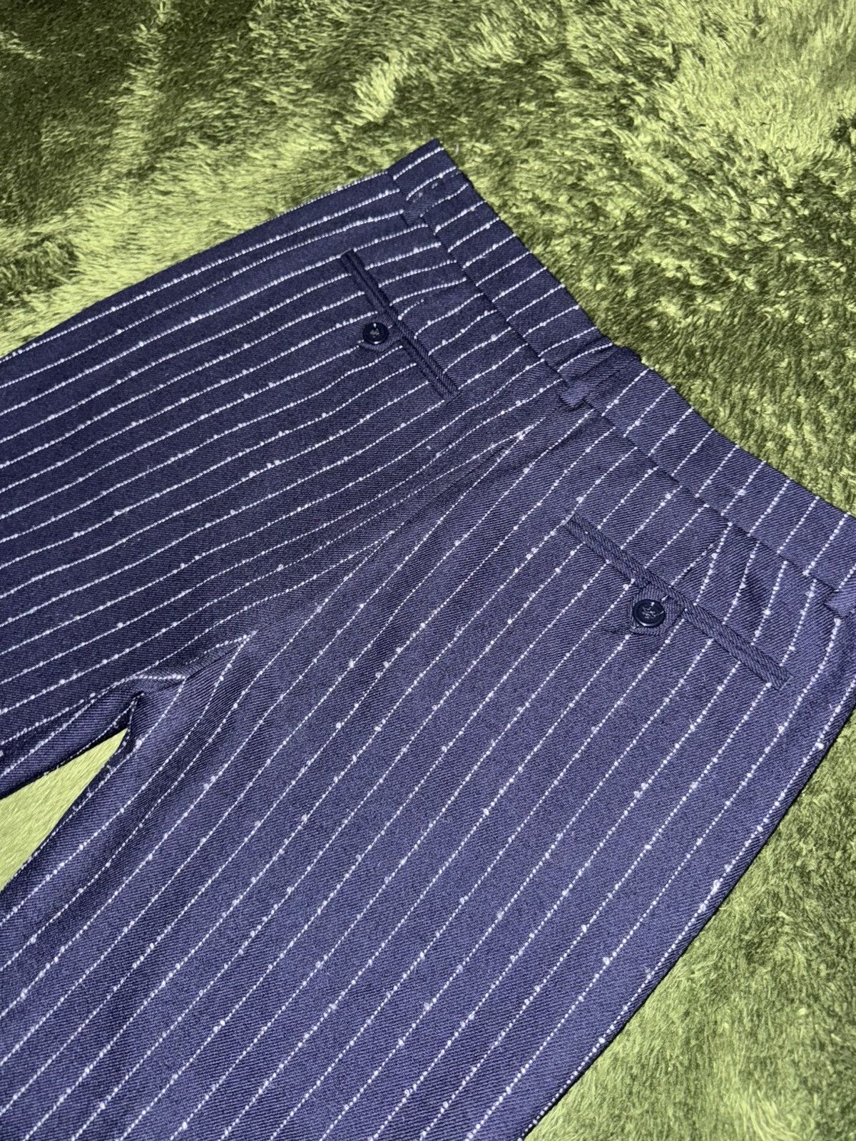 Acne Studios [36] ACNE STUDIOS Dot Stripe detail Trousers navy Size US 34 / EU 50 - 10 Thumbnail