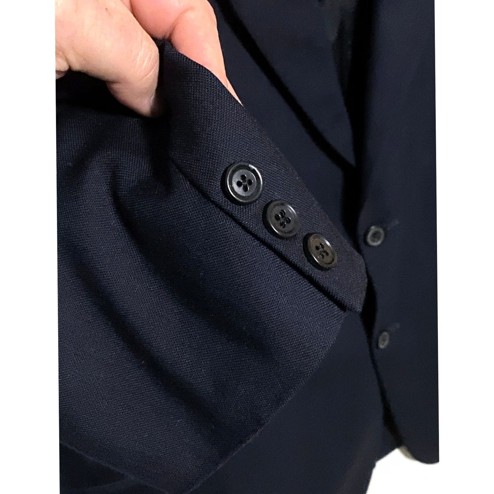 Club Room Club Room Easy Traveler Suit Jacket Blazer Men 48R Business Office 2 Piece Notch Wool Blue Vintage Classic Preppy Mens Size 48R - 7 Thumbnail