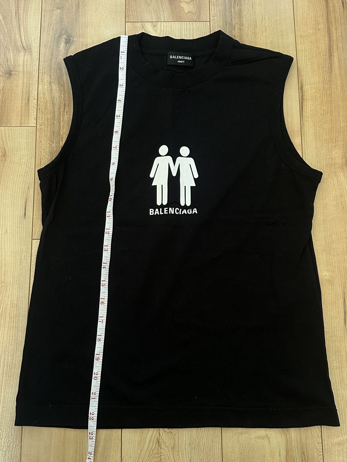 image of Balenciaga Pride Unisex Sleeveless in Black, Men's (Size XL)