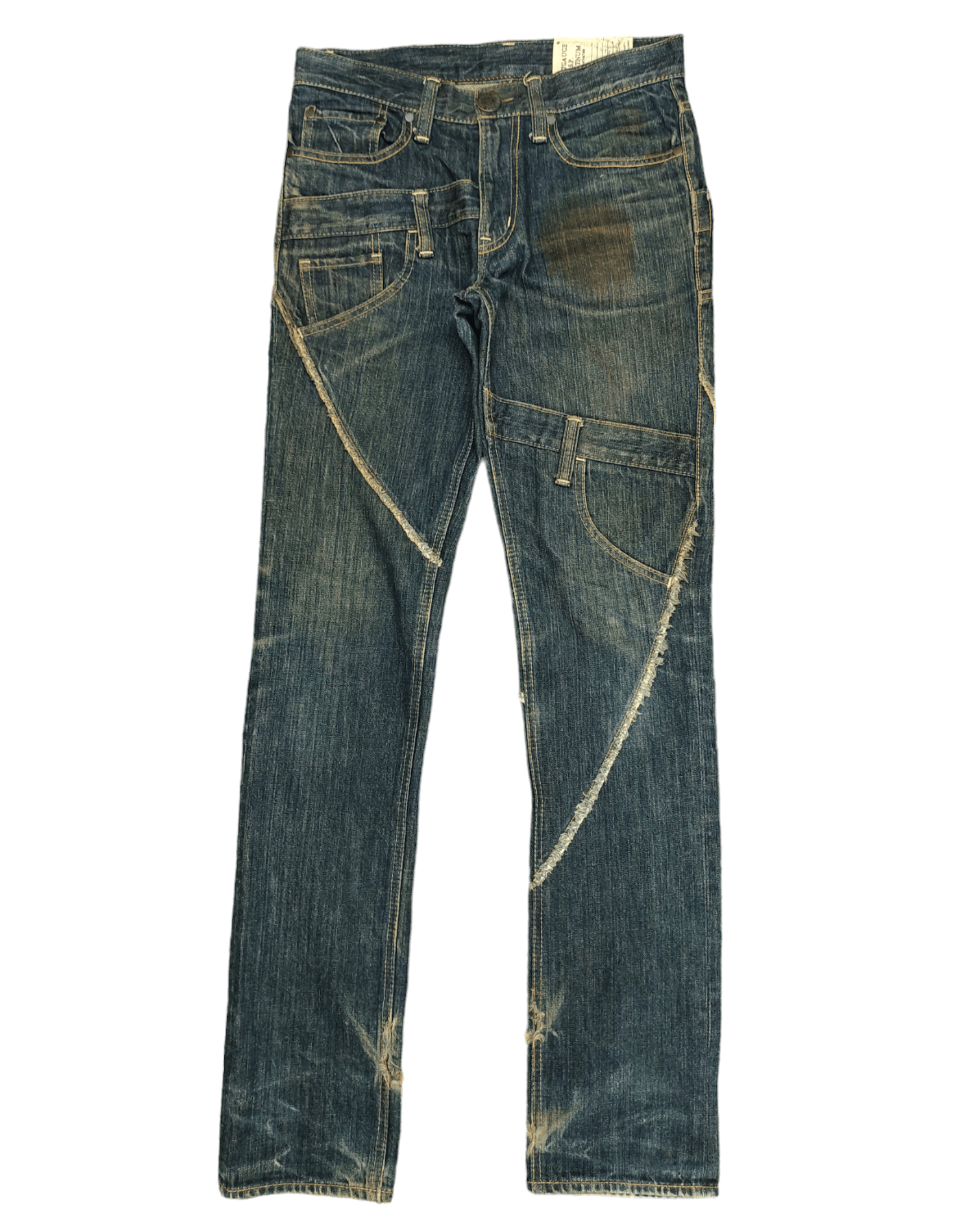 Kapital Antgauge Double Waist Cut & Sew Denim Jeans Hysterics Style Size US 30 / EU 46 - 1 Thumbnail
