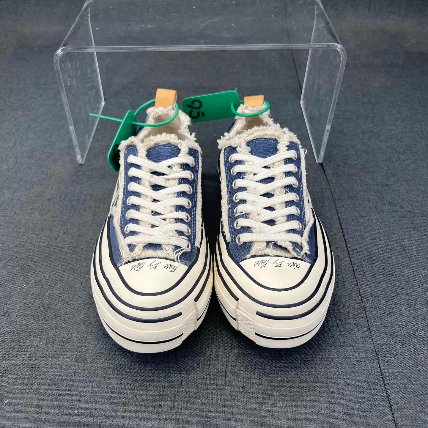 Other Vanness Navy Blue 38 shoes mint w/box Size US 7.5 / IT 37.5 - 4 Thumbnail