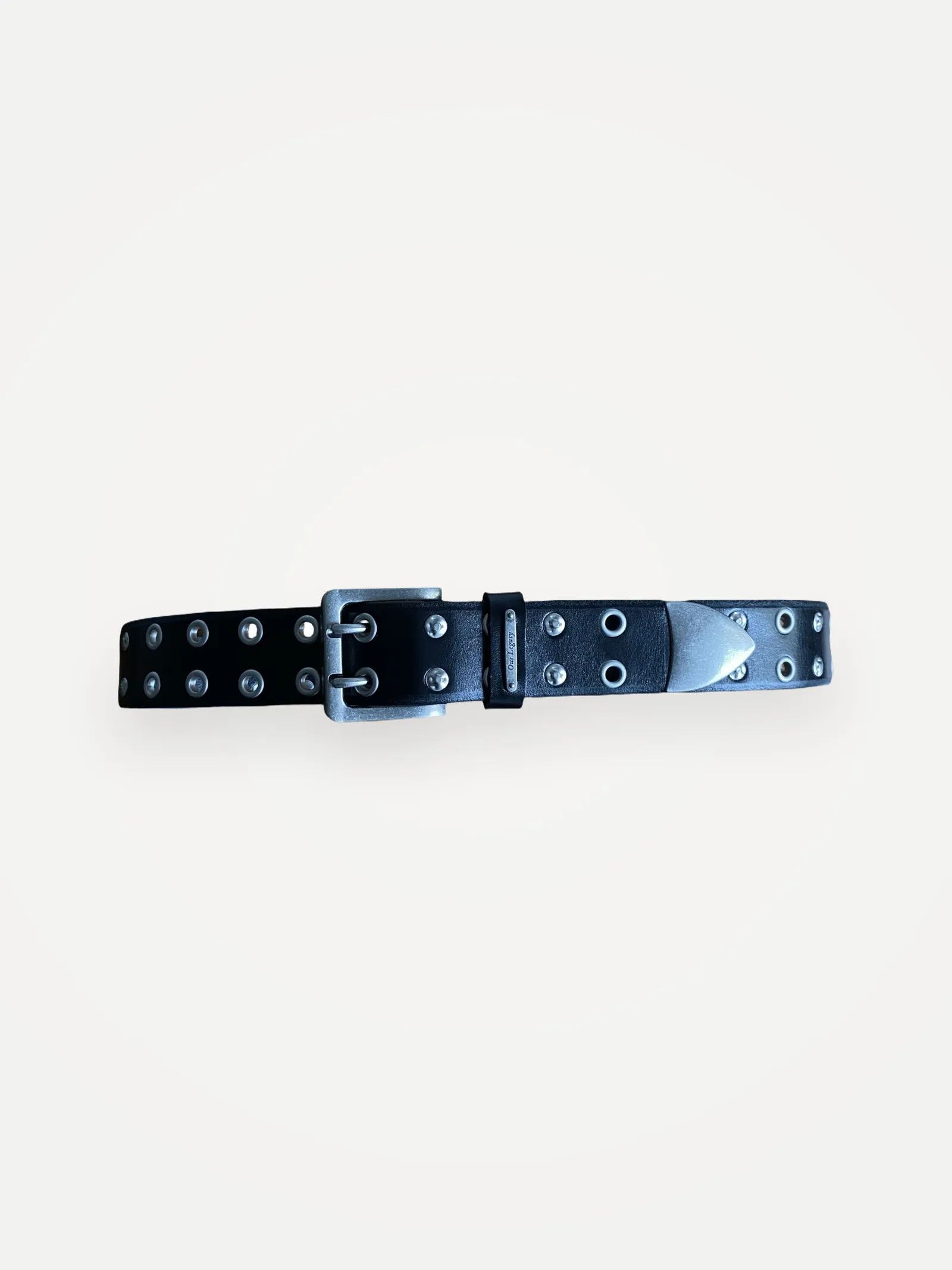 Our Legacy Double Tongue Belt Patina Blue Leather 4cm | Grailed