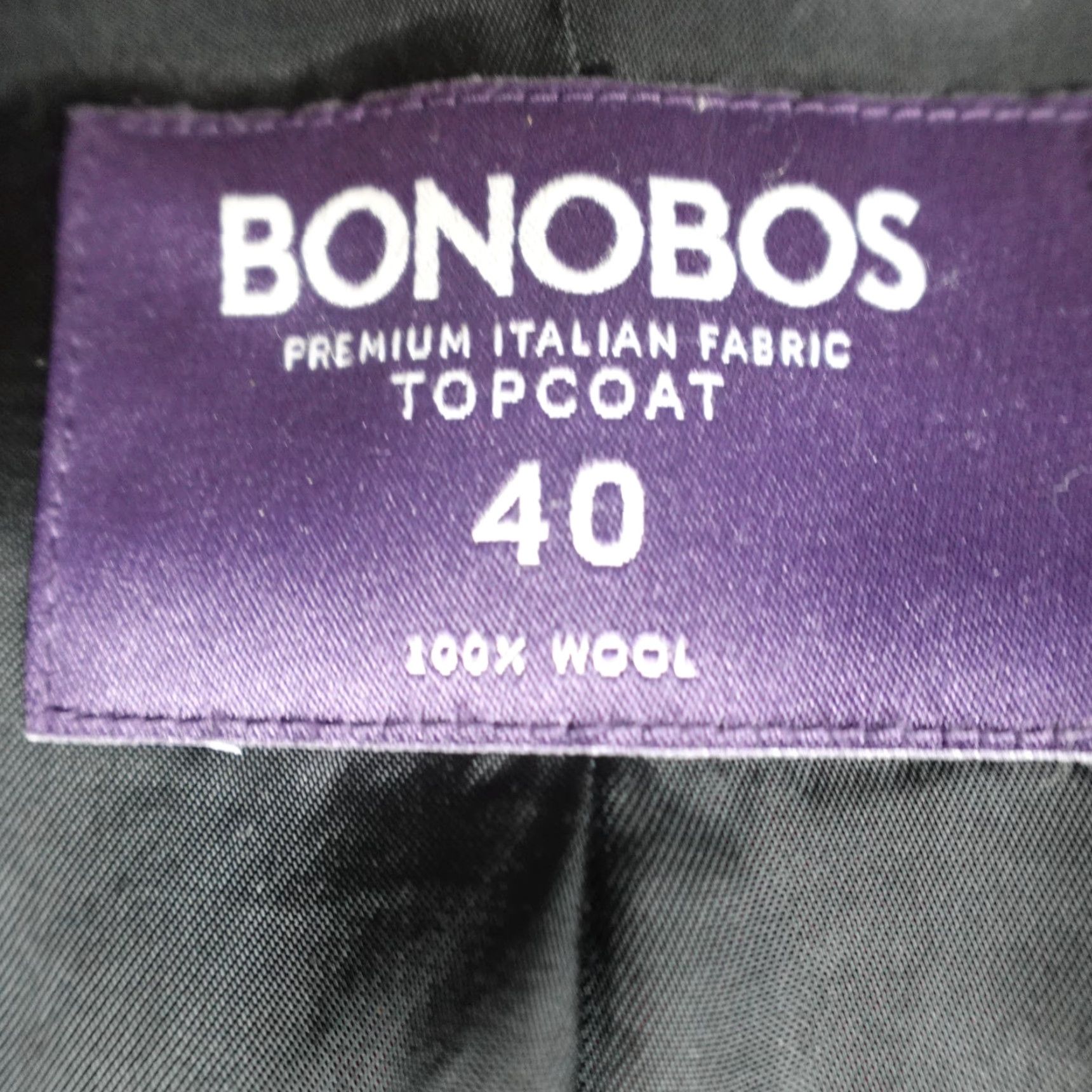 Bonobos Bonobos Coat 40 Black Wool Topcoat 100% Wool Marzotto Men Wool Overcoat Italy Size 40 Black Mens Size US XXS / EU 40 - 2 Thumbnail