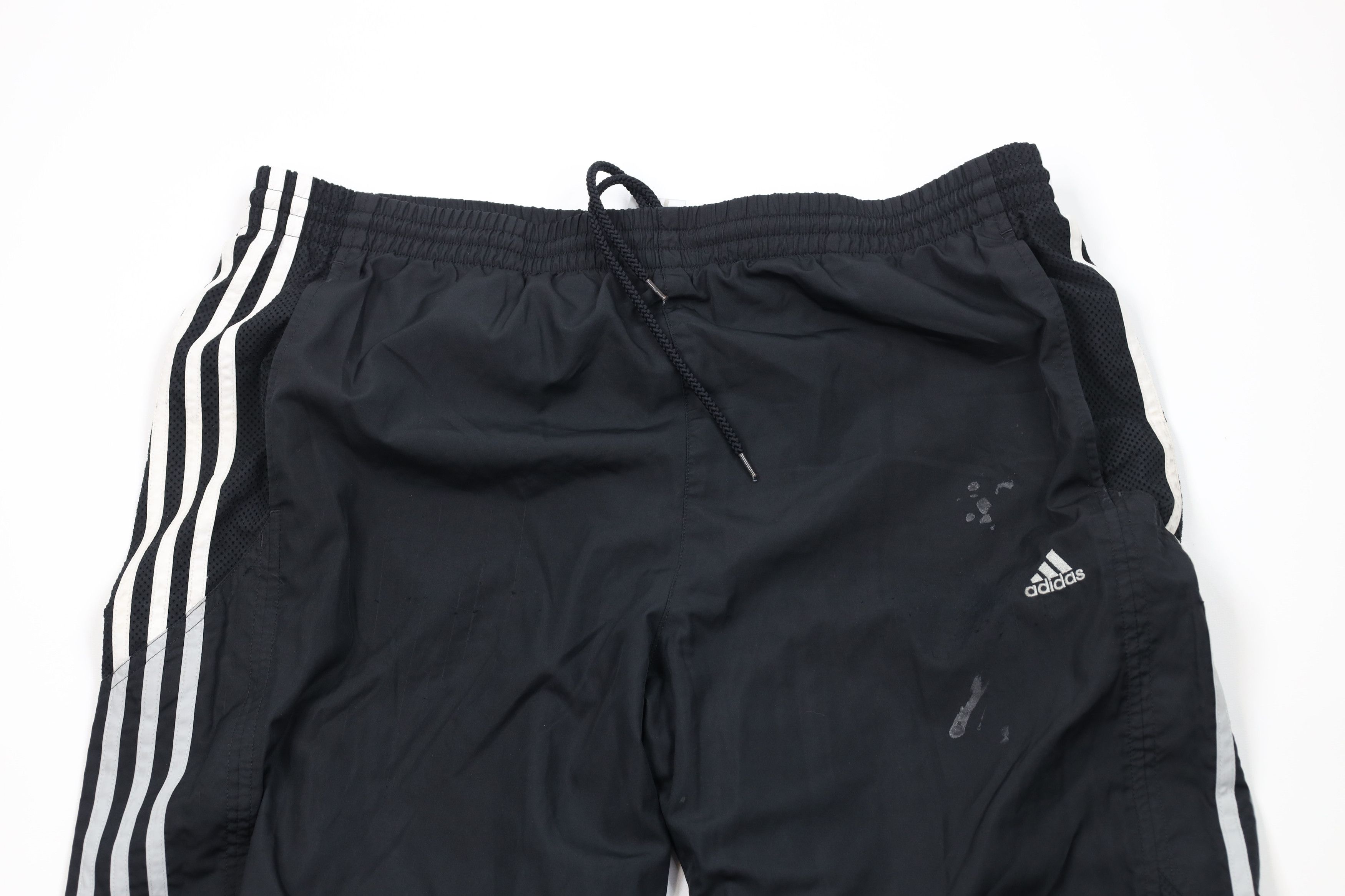 Adidas Vintage Y2K 2005 Adidas Lined Wide Leg Windbreaker Pants Size US 36 / EU 52 - 2 Thumbnail