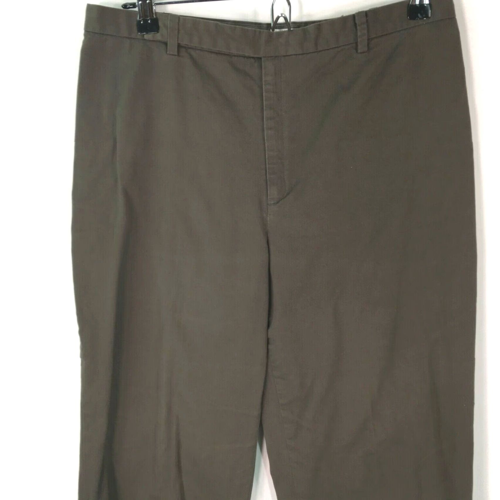Gap Gap Womens Casual Regular Cropped Stretch Brown Dress Pants Size 12 Size 34" / US 12 / IT 48 - 3 Thumbnail
