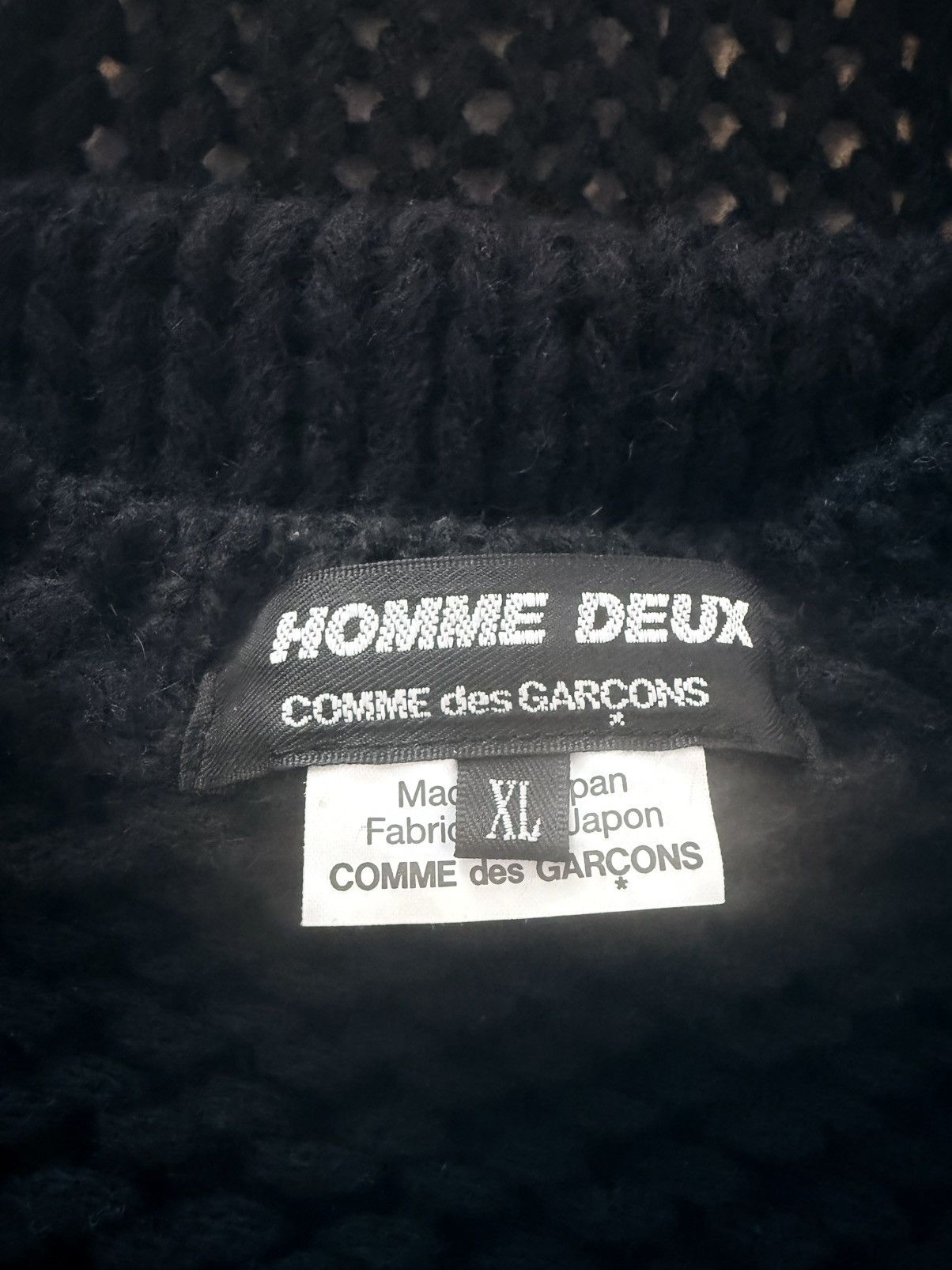 Comme des Garcons CdG Homme Deux Loose Knit Thick Cable Sweater Size US XL / EU 56 / 4 - 11 Thumbnail
