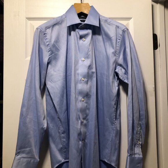 Saks Fifth Avenue Saks fifth avenue men's cotton dress shirt size: 16/34-35 Size US L / EU 52-54 / 3 - 2 Thumbnail