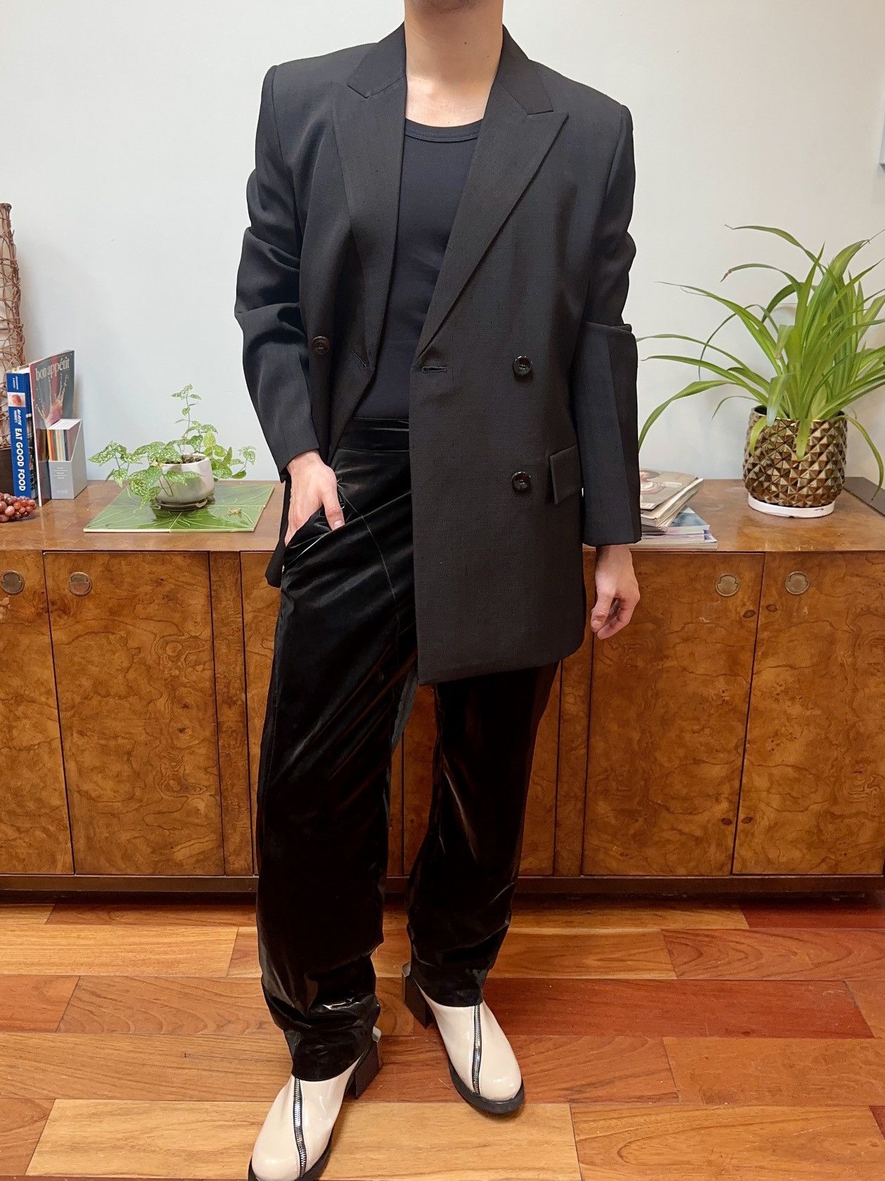 Jil Sander Silk & Viscose DB Blazer Size 38R - 1 Thumbnail