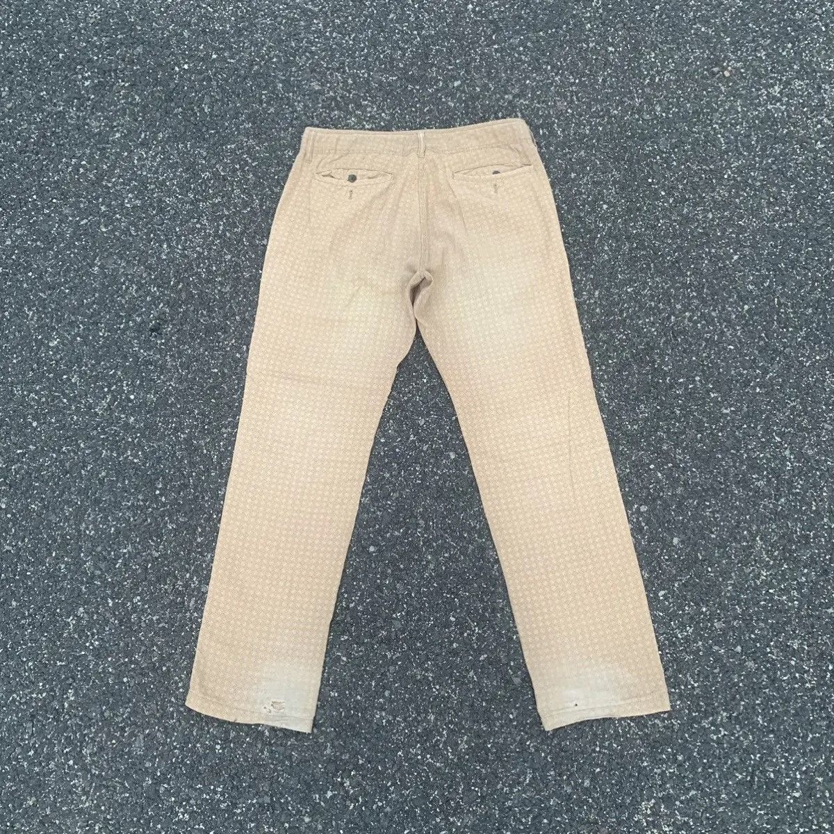 IKKS Japanese Vintage IKKA Monogram Faded Easy Pants Large Size US 35 - 9 Thumbnail