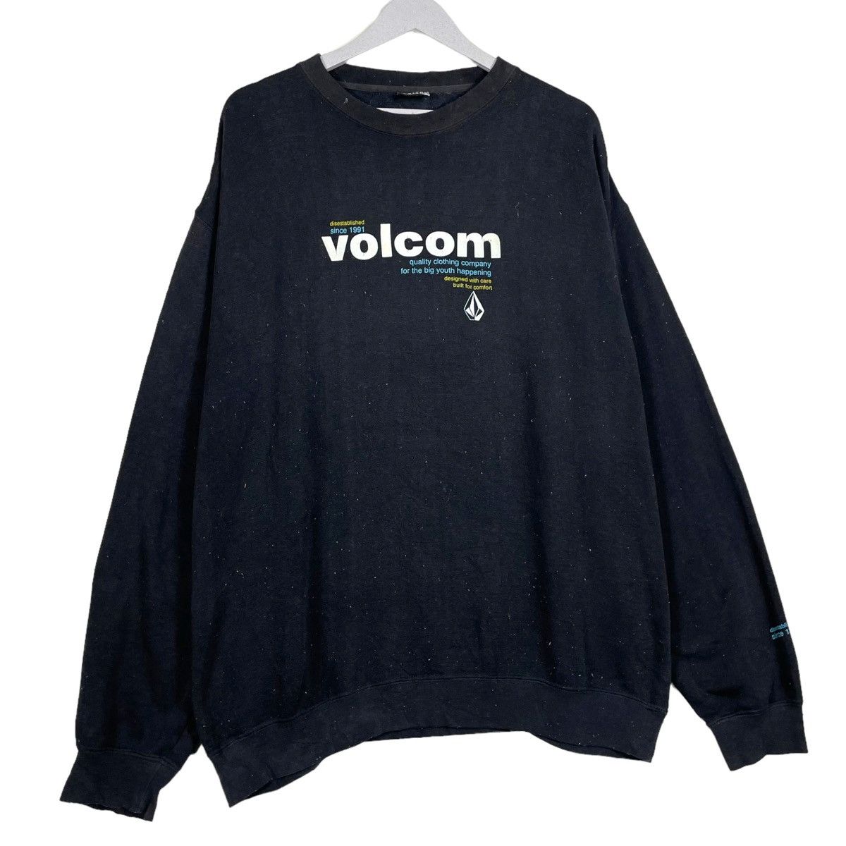 Vintage × Volcom 💥90s VOLVOM SKATEWEAR CREWNECK PULLOVER SWEATSHIRT Size US XL / EU 56 / 4 - 3 Thumbnail