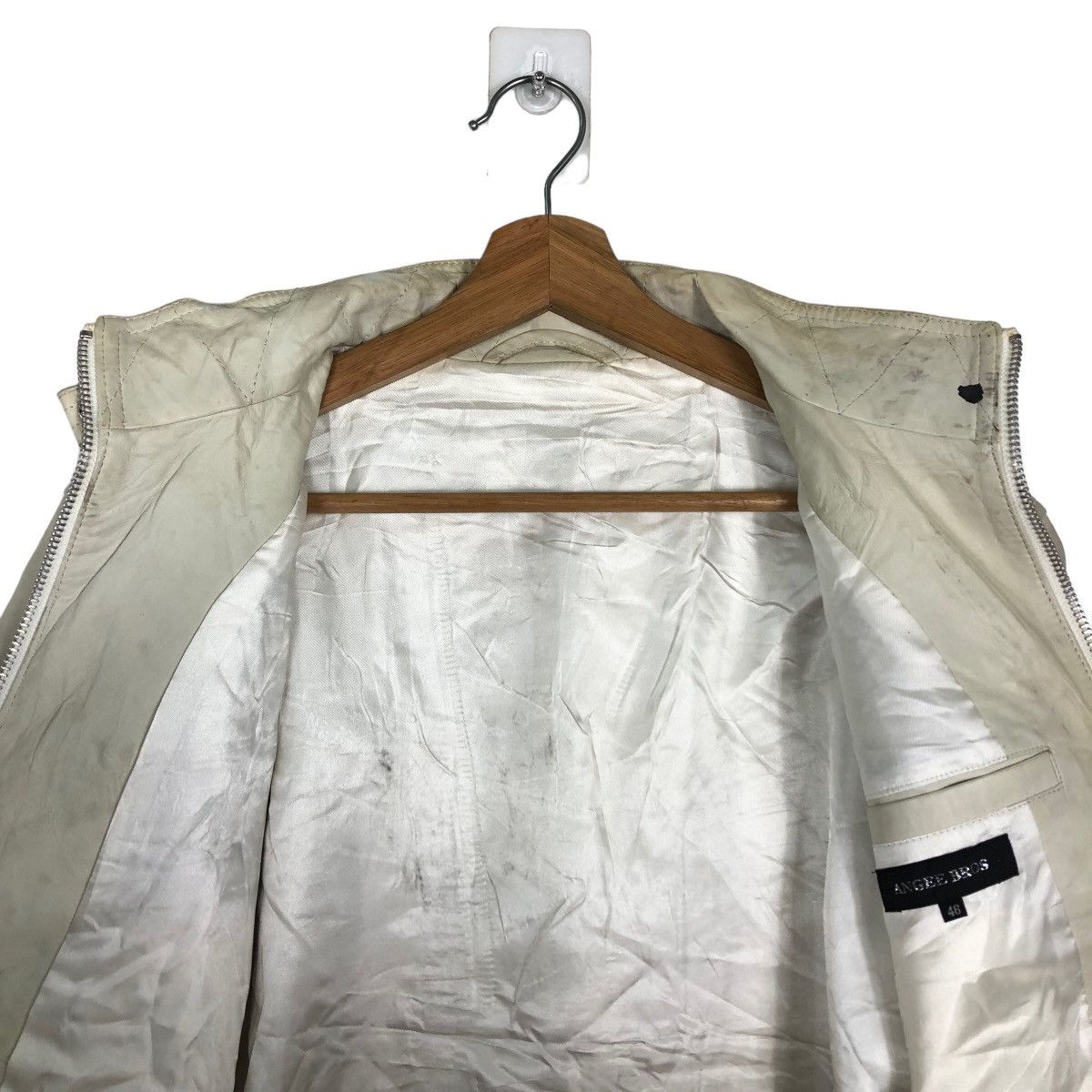 Japanese Brand 🔥Biker Jacket Genuine Leather Angee Bross Schott Perfecto Size US M / EU 48-50 / 2 - 11 Thumbnail