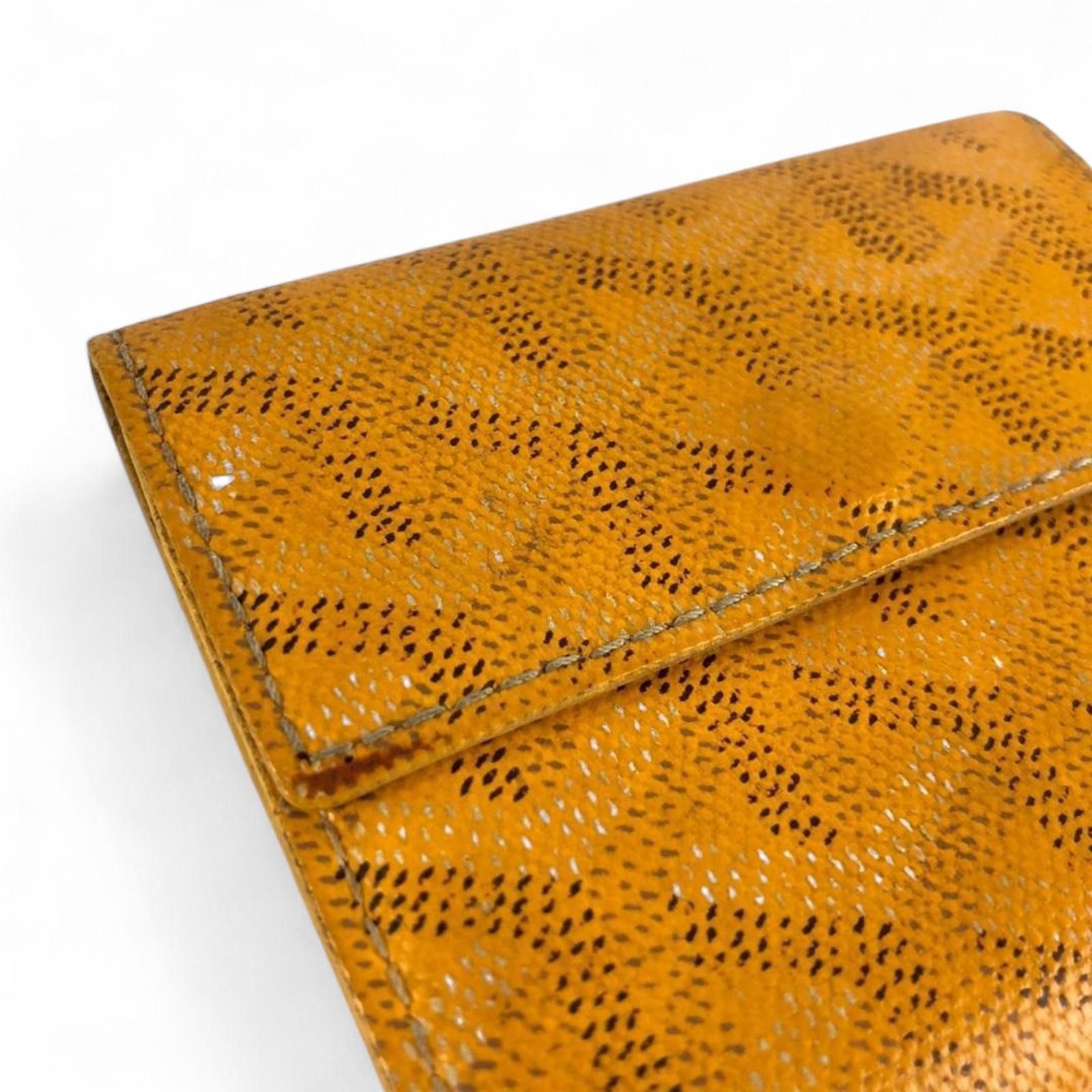 Goyard Goyard - Yellow Patterned Leather Wallet Size ONE SIZE - 3 Thumbnail