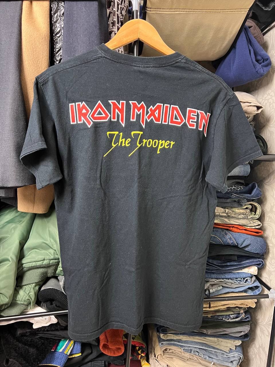 Band Tees × Vintage 🔥GRAILSALE 🔥 Iron Maiden the trooper opium punk rock t shirt Size US M / EU 48-50 / 2 - 2 Thumbnail