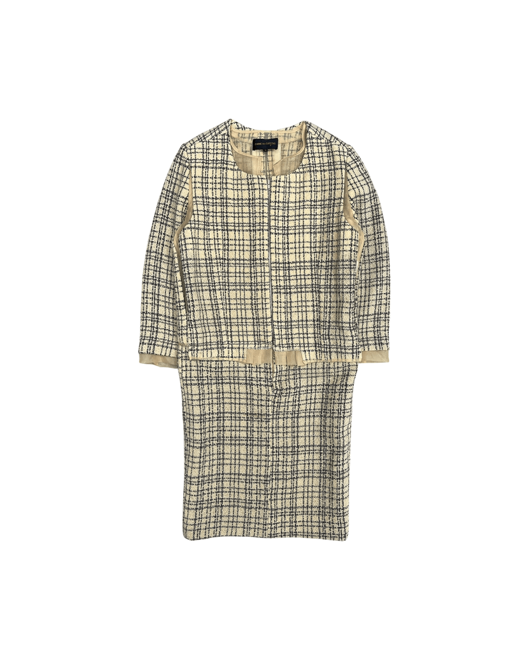 Comme des Garcons Comme des Garçons AD1997 Layered Tweed Zip Dress Size M / US 6-8 / IT 42-44 - 1 Thumbnail