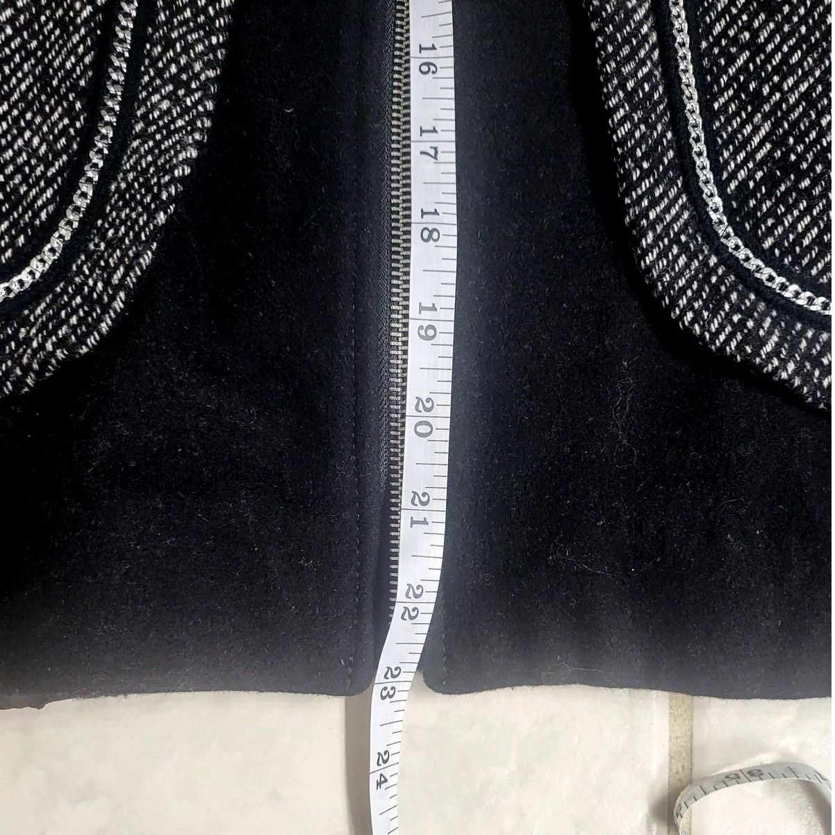 Guess Guess Wool Blend Black & White Jacket Zipper Metal Trim - XL Size XL / US 12-14 / IT 48-50 - 9 Thumbnail