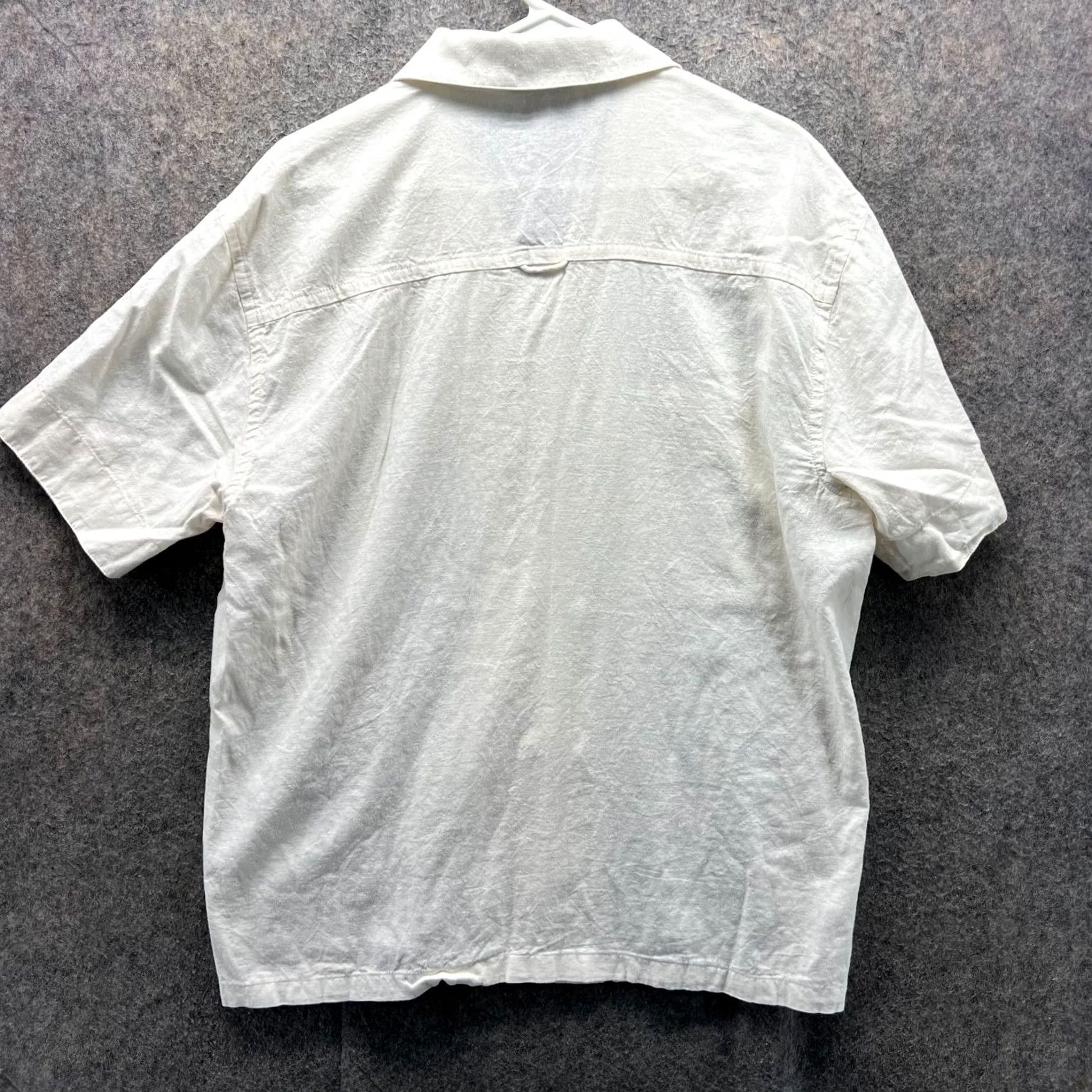 Allbirds Allbirds Shirt Mens Medium Ivory Button Down Camp Style Organic Cotton Blend Shirt Size US M / EU 48-50 / 2 - 2 Thumbnail