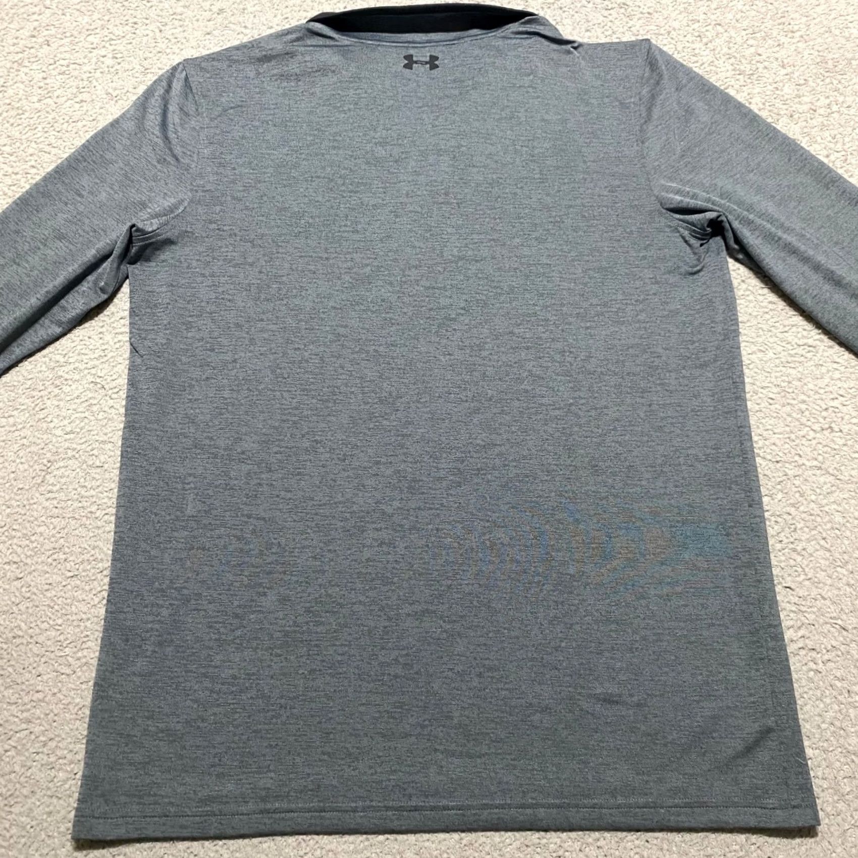 Under Armour Under Armour Mens Shirt Gray 1/4 Zip Long Sleeve HeatGear Pullover M Size US M / EU 48-50 / 2 - 2 Thumbnail