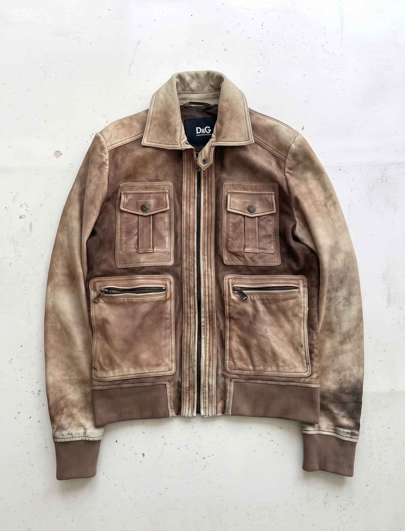 Dolce & Gabbana AW2008 Dolce & Gabbana Brown Perfored Aviator
