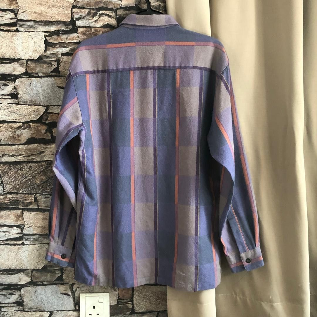 Japanese Brand Japanese Wool Plaid Shirt Boxy Fit Minimal Overshirt Size US M / EU 48-50 / 2 - 6 Thumbnail