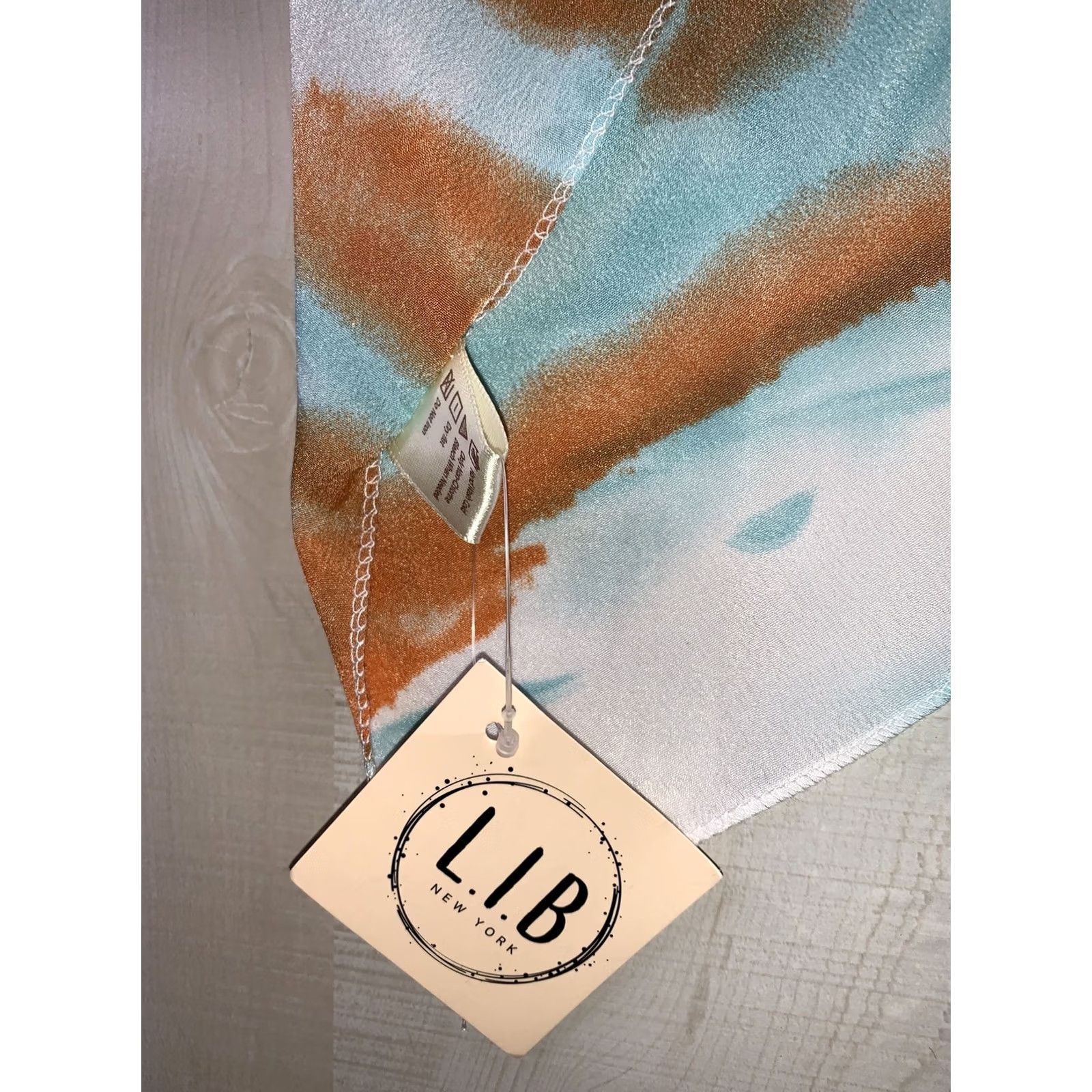 Sea New York L.I.B New York Womens Abstract Print Chiffon Vest NWT-7649 Chiffon Vest Blouse Sleeveless V-Neck Multicolor Tunic L Womens Size L / US 10 / IT 46 - 3 Thumbnail