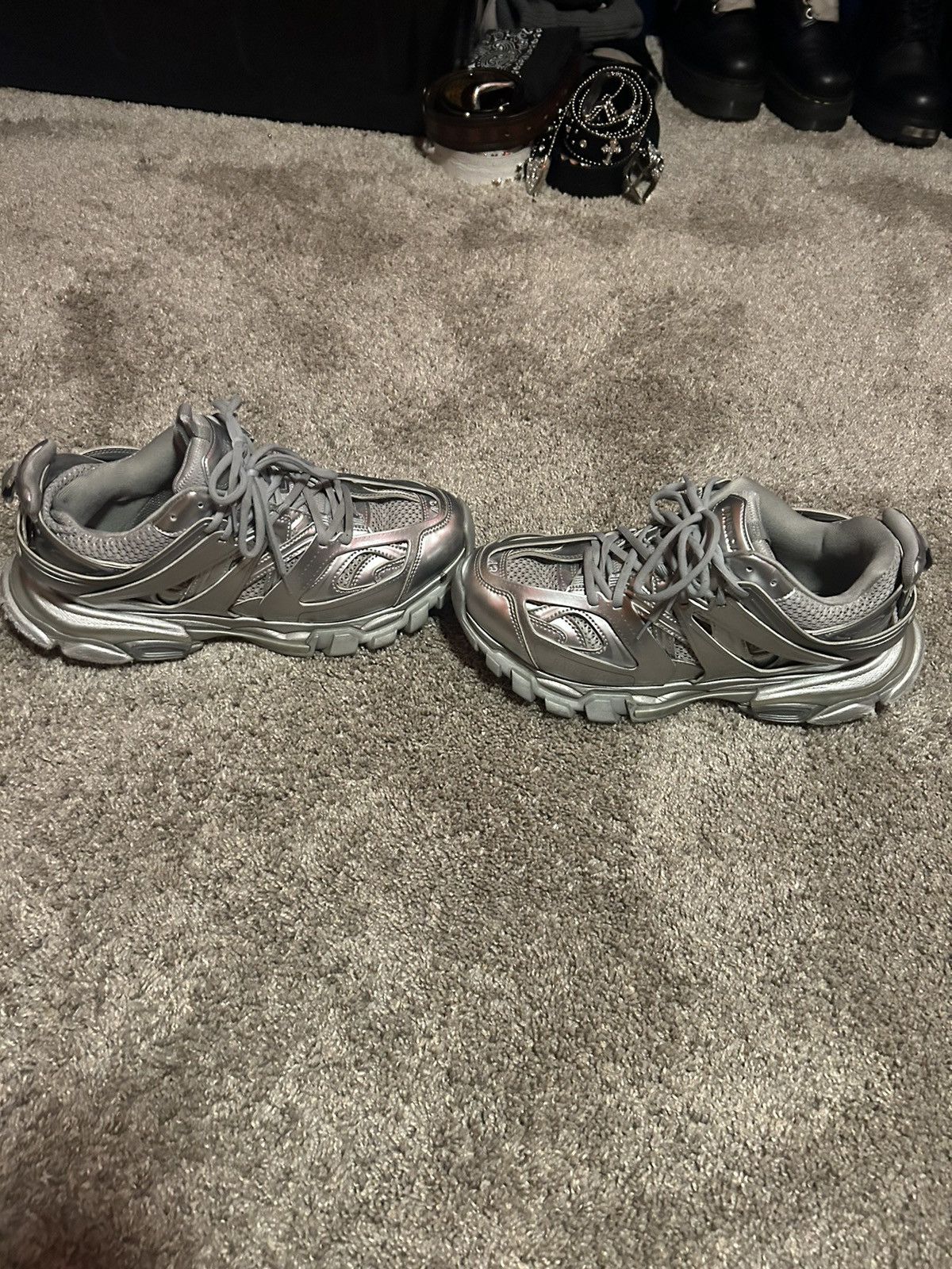 Balenciaga Silver balenciaga tracks Size US 10 / EU 43 - 3 Thumbnail