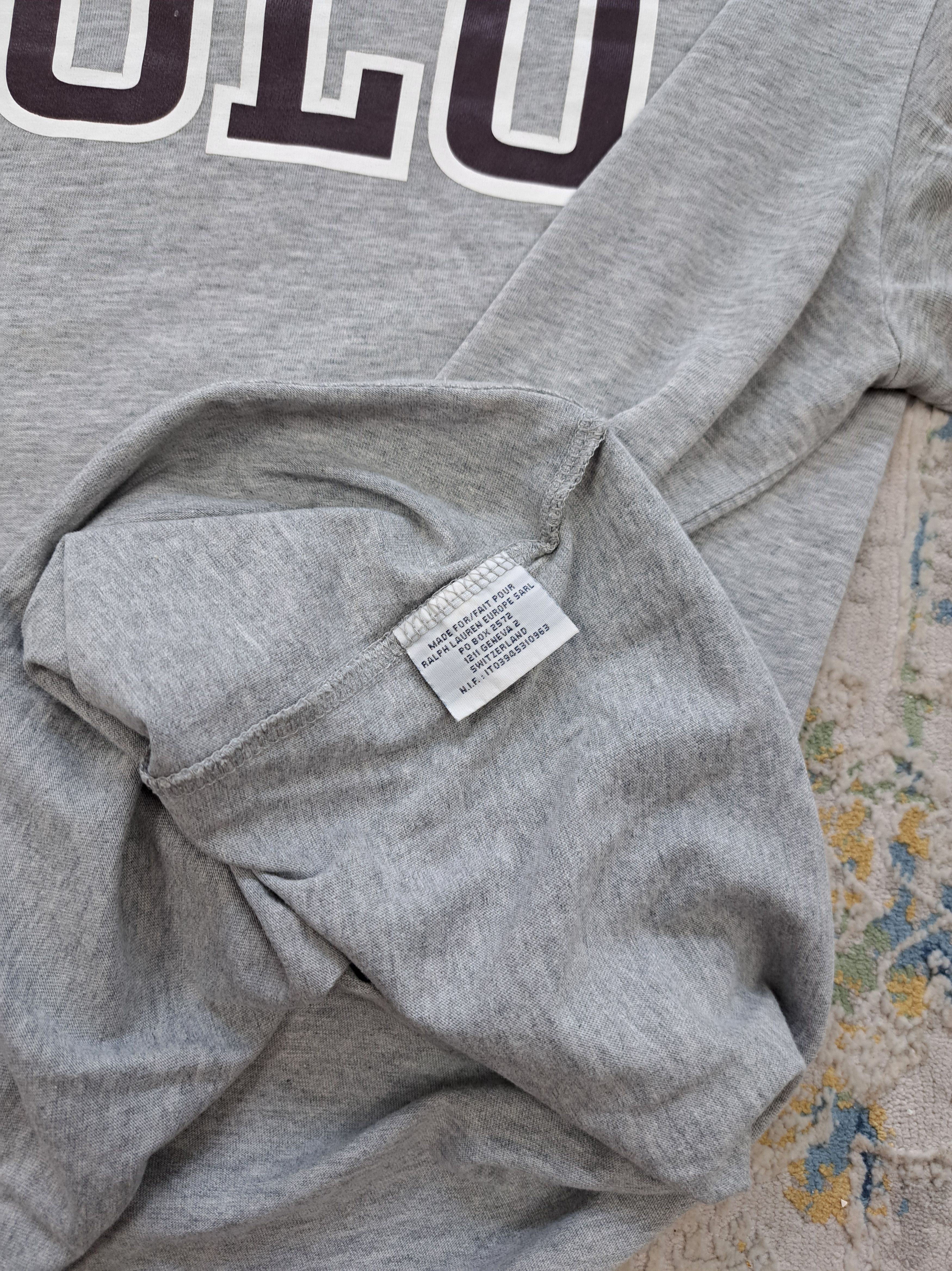 Polo Ralph Lauren Vintage Polo Ralph Lauren College Script Boxy Tee Size US L / EU 52-54 / 3 - 6 Thumbnail