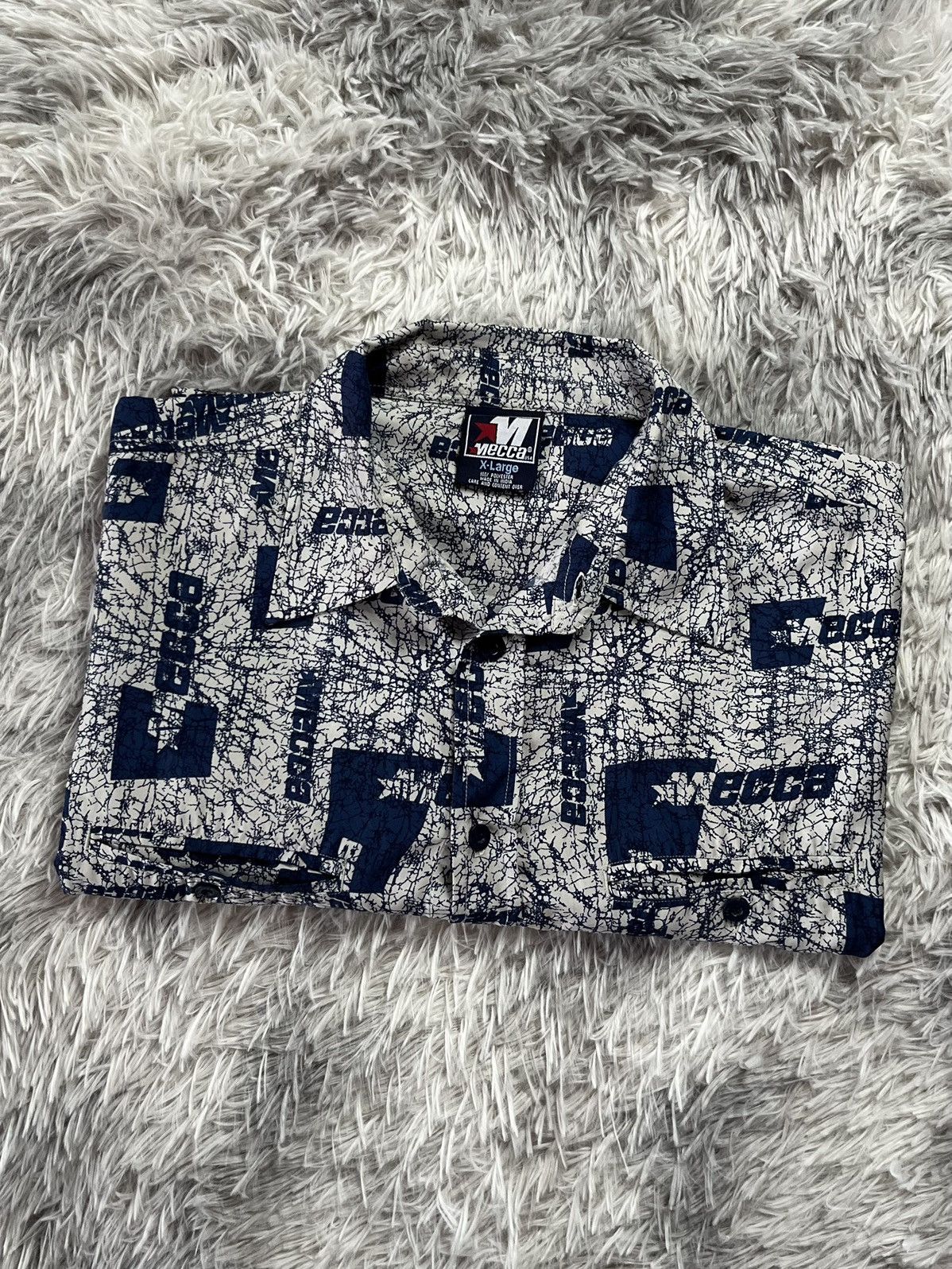 Mecca Vintage Mecca usa shirt over print Size US XL / EU 56 / 4 - 1 Thumbnail