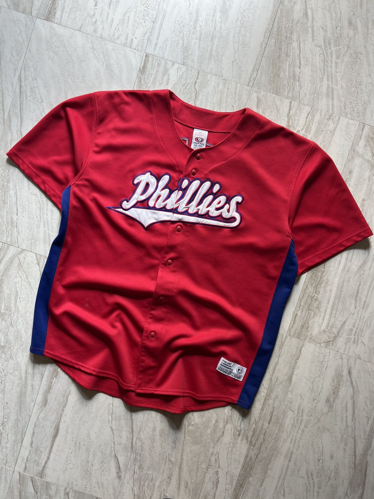 Vintage Vintage MLB Philadelphia Phillies Utley Baseball Jersey Size US XXL / EU 58 / 5 - 1 Thumbnail