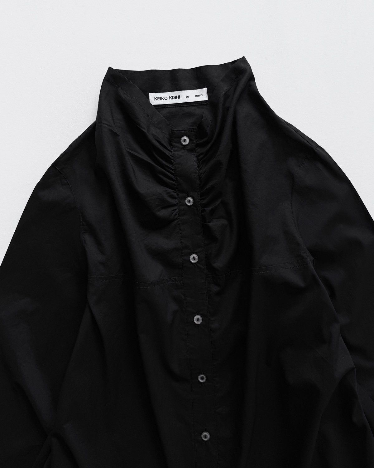Japanese Brand KEIKO KISHI BLACK BUTTON SHIRT Size M / US 6-8 / IT 42-44 - 3 Thumbnail