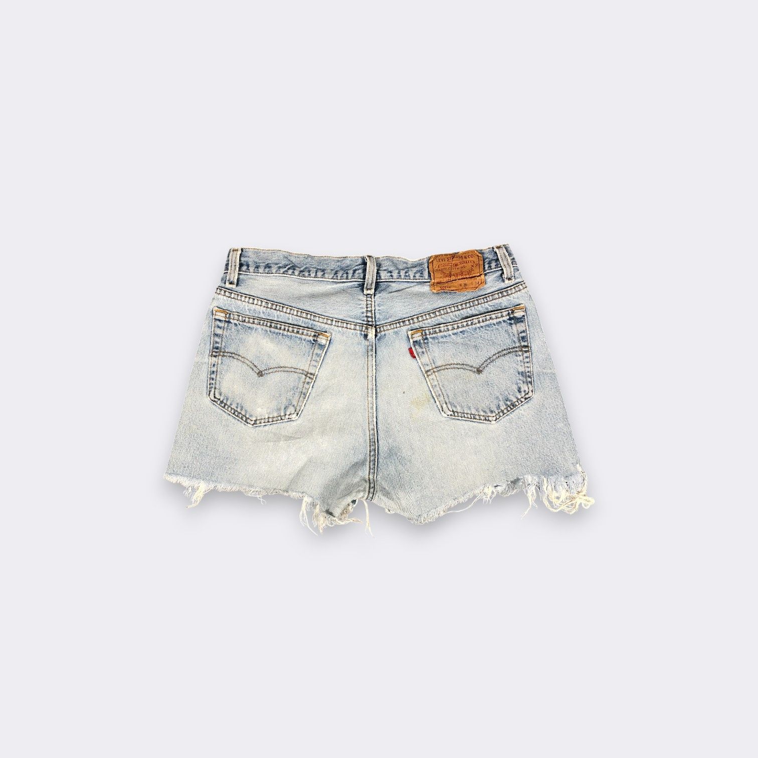 Levi's × Vintage 90s Vintage Levis 501 Jeans Fly Button L1080W Size US 32 / EU 48 - 3 Thumbnail