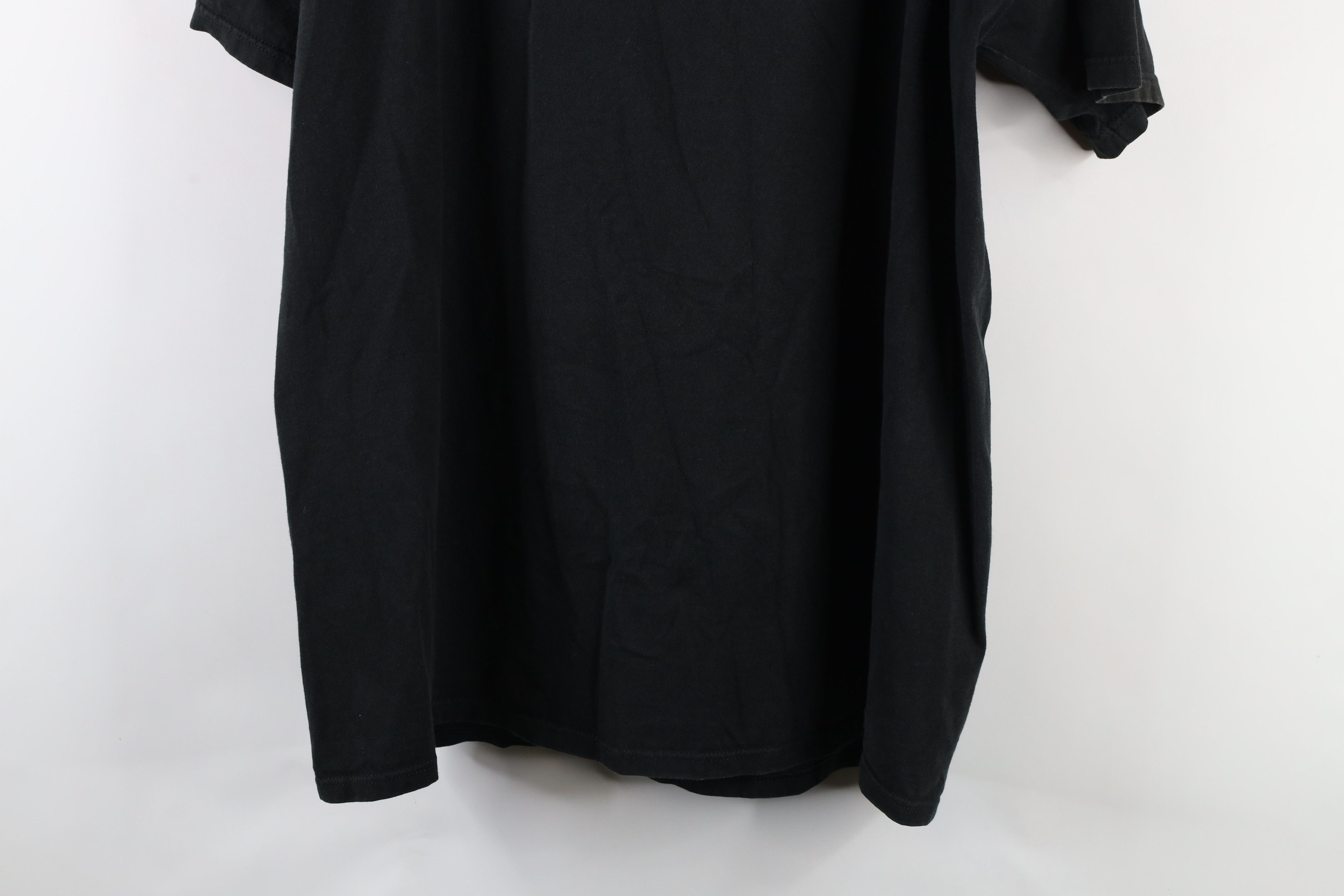 Vintage Vintage 90s Streetwear Heavyweight Cotton T-Shirt Black Size US XL / EU 56 / 4 - 7 Thumbnail