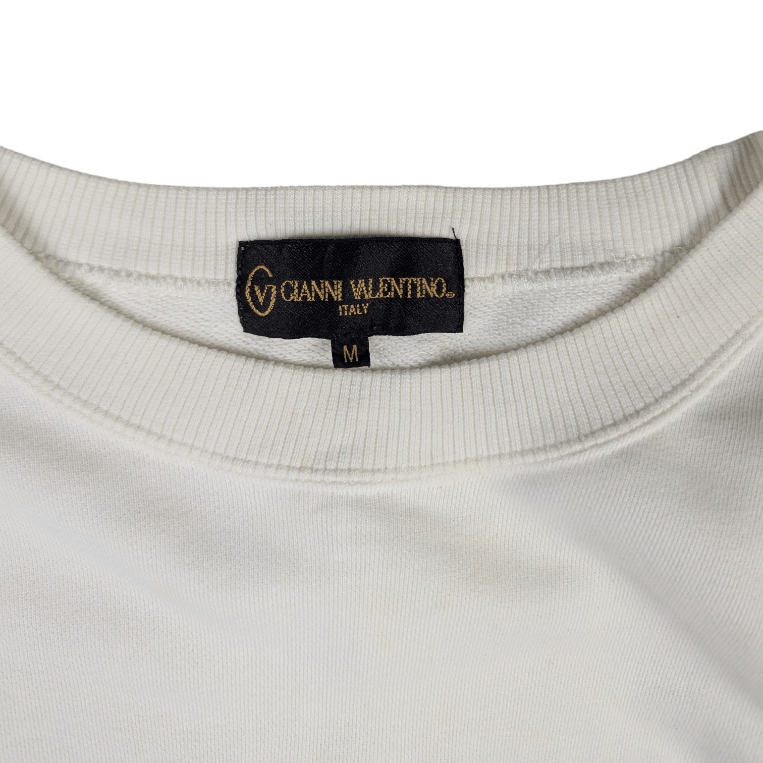 Japanese Brand GIANNI VALENTINO Big Spell Out Logo Sweatshirts Jumper Size M / US 6-8 / IT 42-44 - 8 Thumbnail