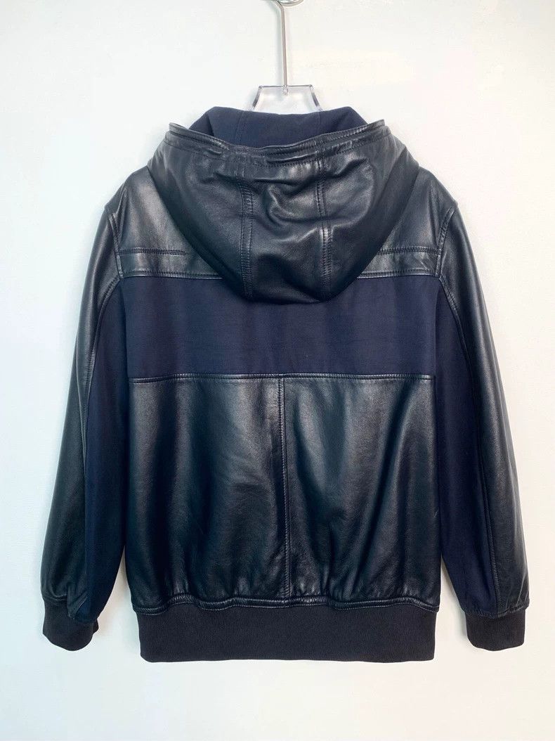 Dior Dior Leather-blocked hooded zipper jacket 2501-Nextarrow Size US S / EU 44-46 / 1 - 2 Thumbnail