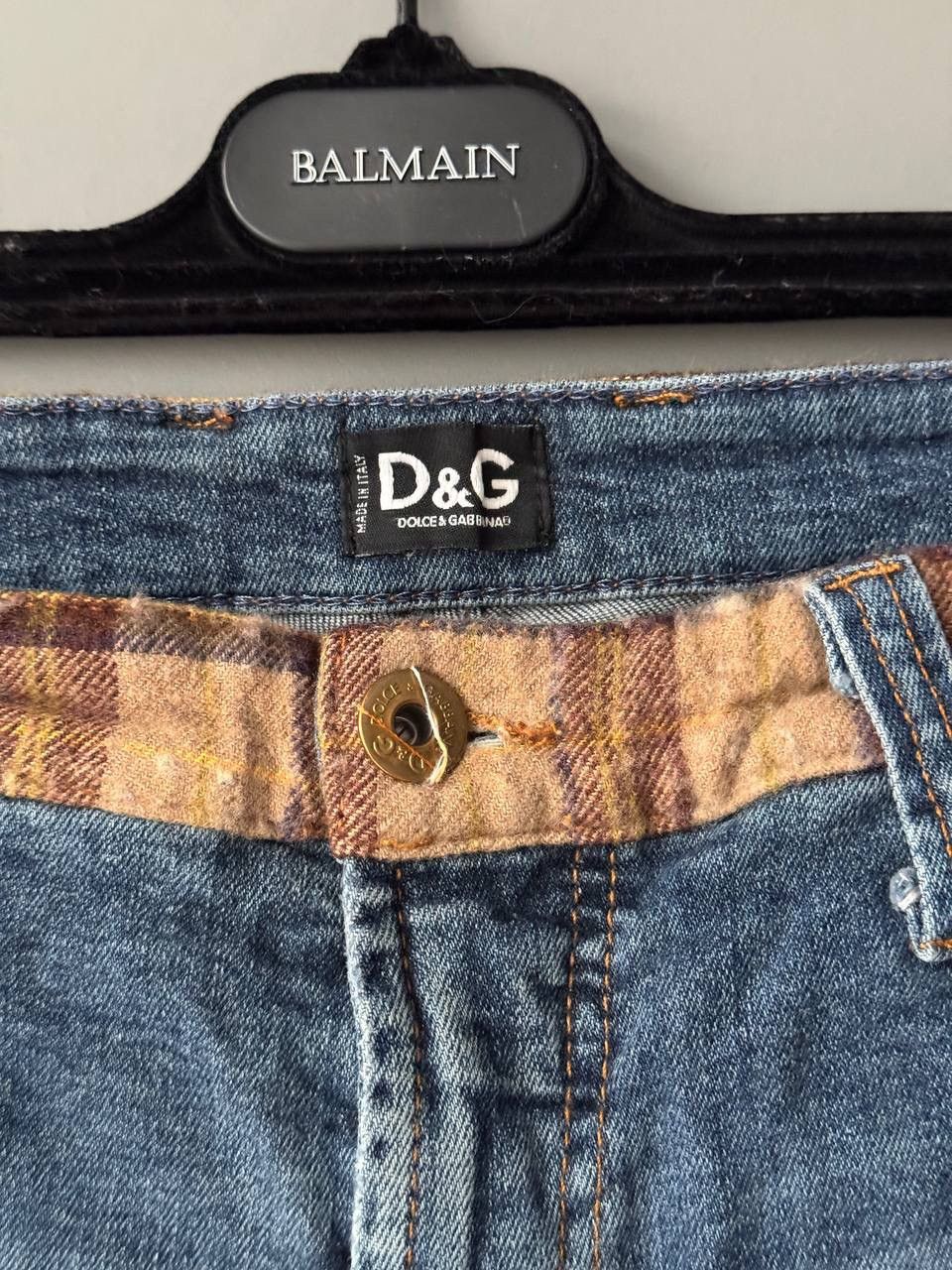 Dolce & Gabbana × Vintage VINTAGE DOLCE&GABBANA BIG LOGO STRAIGHT DENIM PANTS JEANS Size 31" - 8 Thumbnail