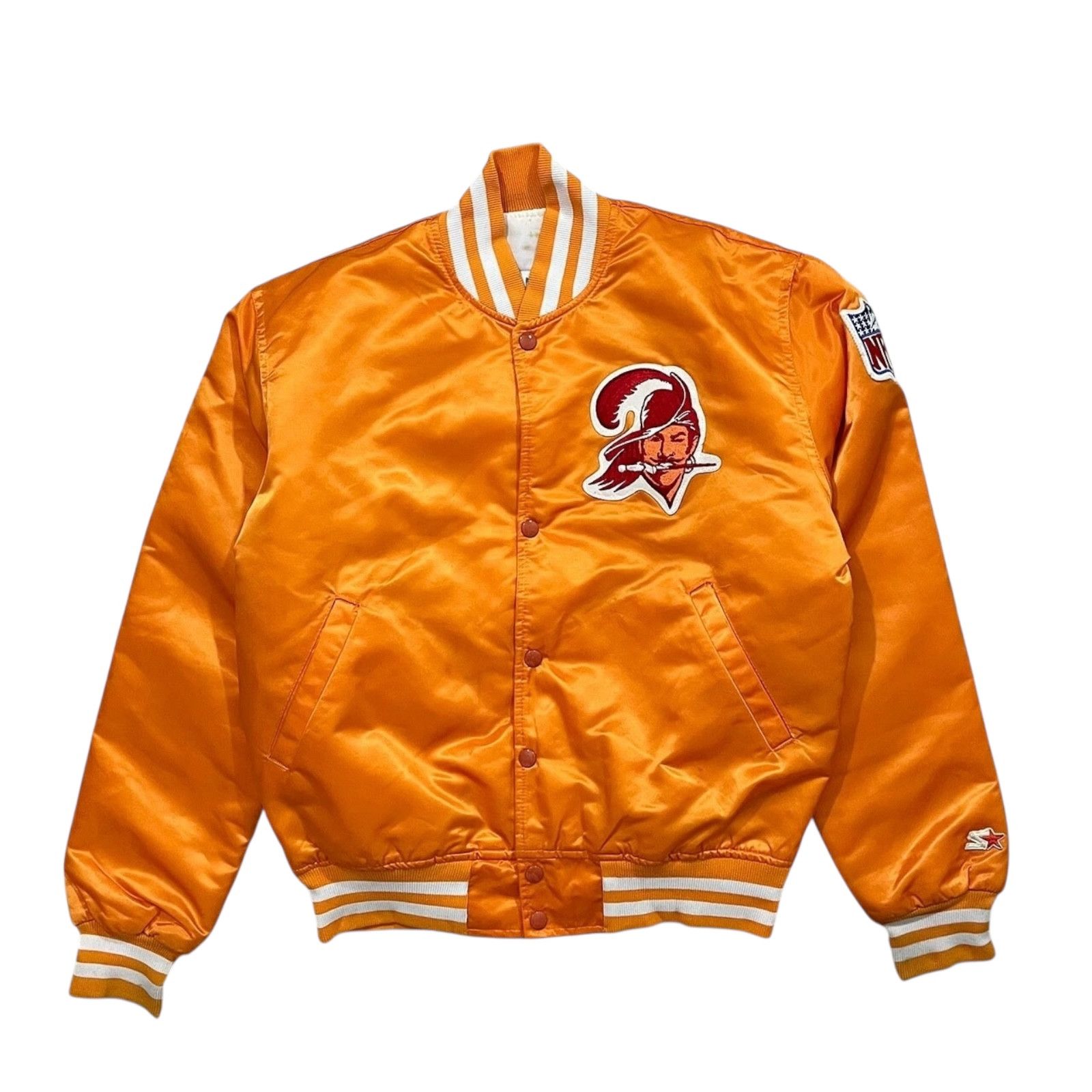 NFL VTG 90s TAMPA BAY BUCCANEERS STATER SATIN BOMBER JACKET M Size US M / EU 48-50 / 2 - 1 Thumbnail