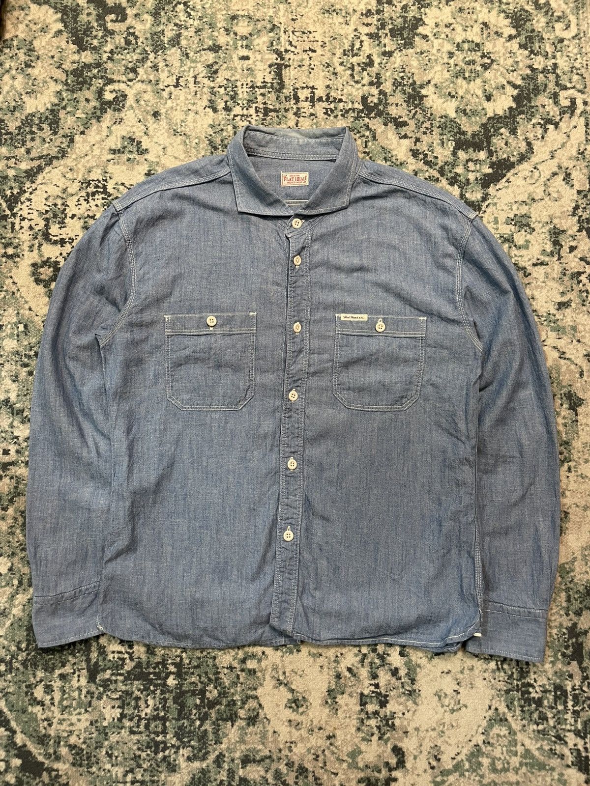 The Flat Head The Flat Head Japan Denime Selvedge Button Up Shirt Size US M / EU 48-50 / 2 - 4 Thumbnail