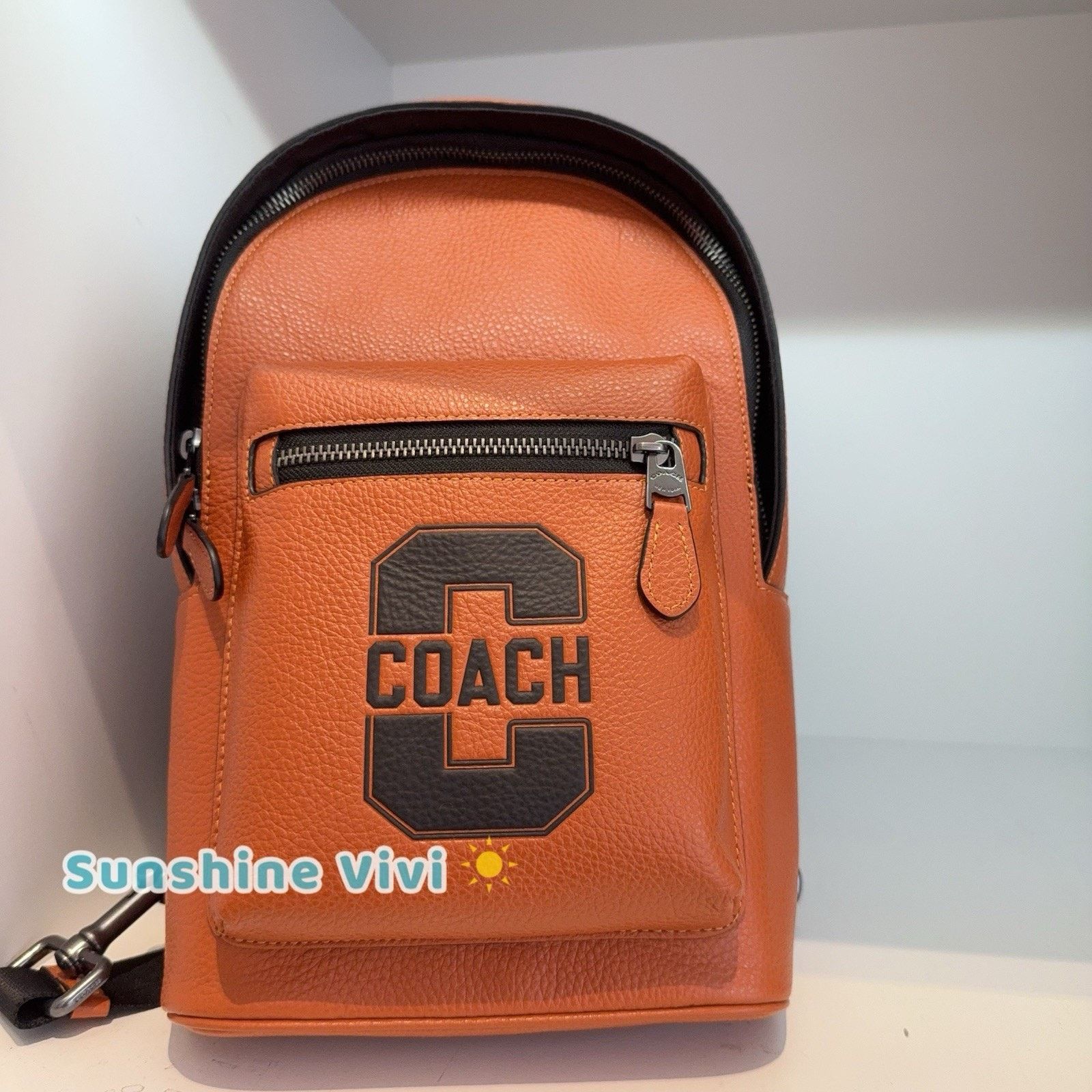 Coach NWT COACH CAJ60 West Pack Varsity Motif Toffee/Black Size ONE SIZE - 1 Thumbnail