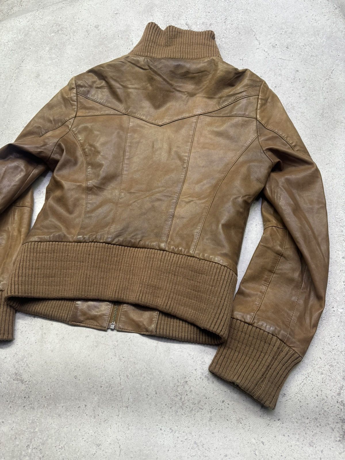 Issey Miyake Vintage 00s Soft Leather Bomber Jacket Size US S / EU 44-46 / 1 - 5 Thumbnail