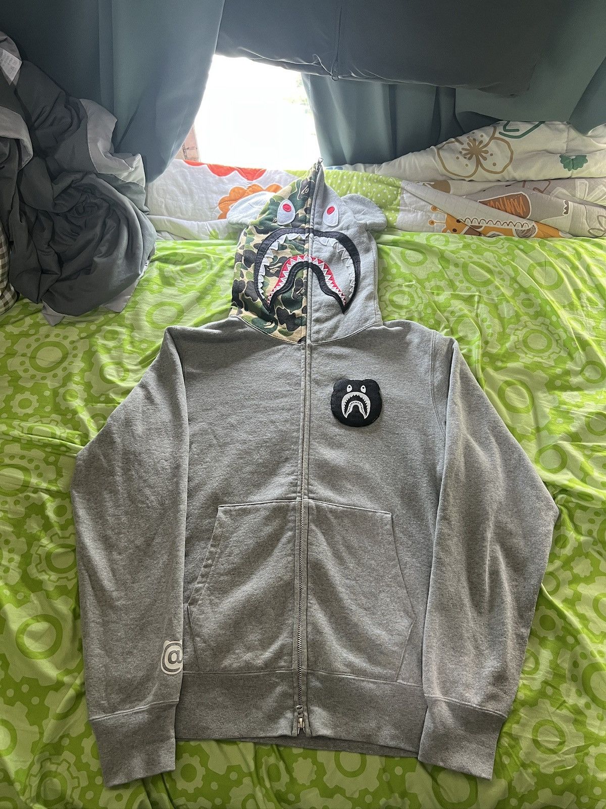 Bape × Medicom Toy Bape x Medicom Be@r Shark Full Zip Hoodie Size US M / EU 48-50 / 2 - 1 Thumbnail