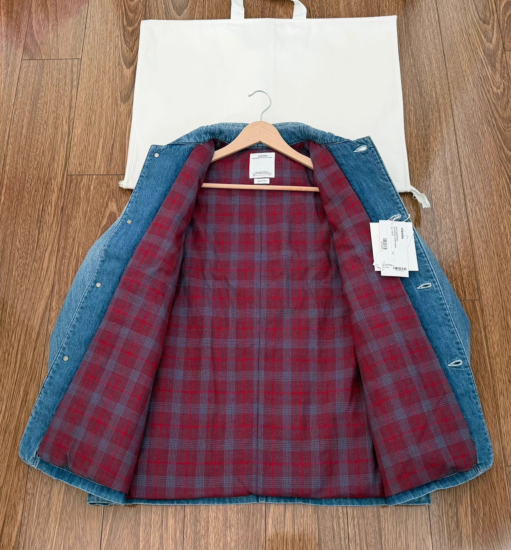 Visvim VISVIM SS DMGD Down Denim Jacket LT.INDIGO 1 NWT Size US S / EU 44-46 / 1 - 3 Thumbnail