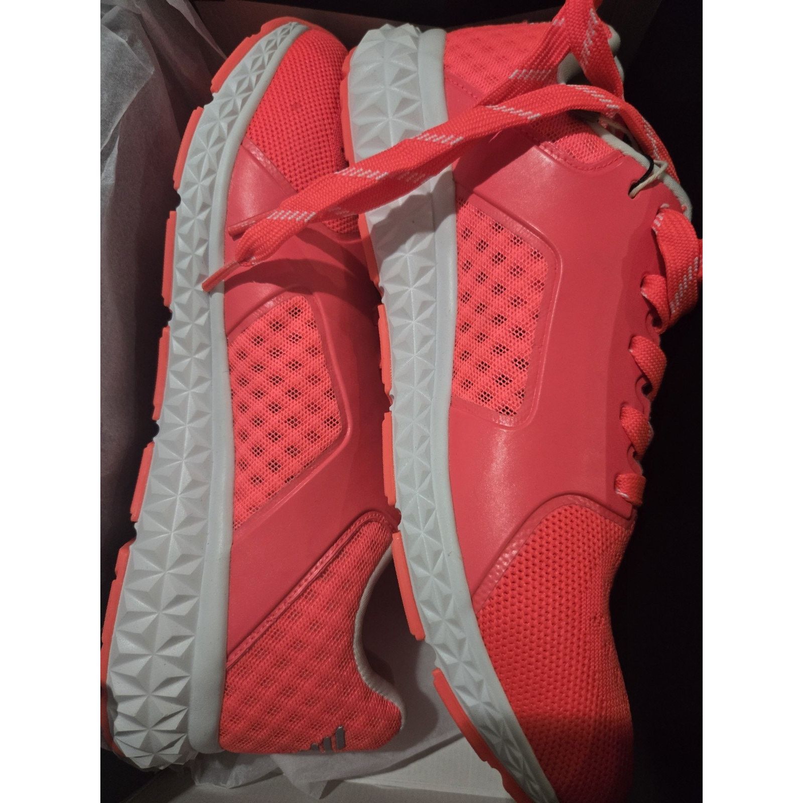 Armani EA7 Emporio Armani, Sneakers, Sports Shoes, Coral Pink, Sz 8 Size US 8 / IT 38 - 3 Thumbnail