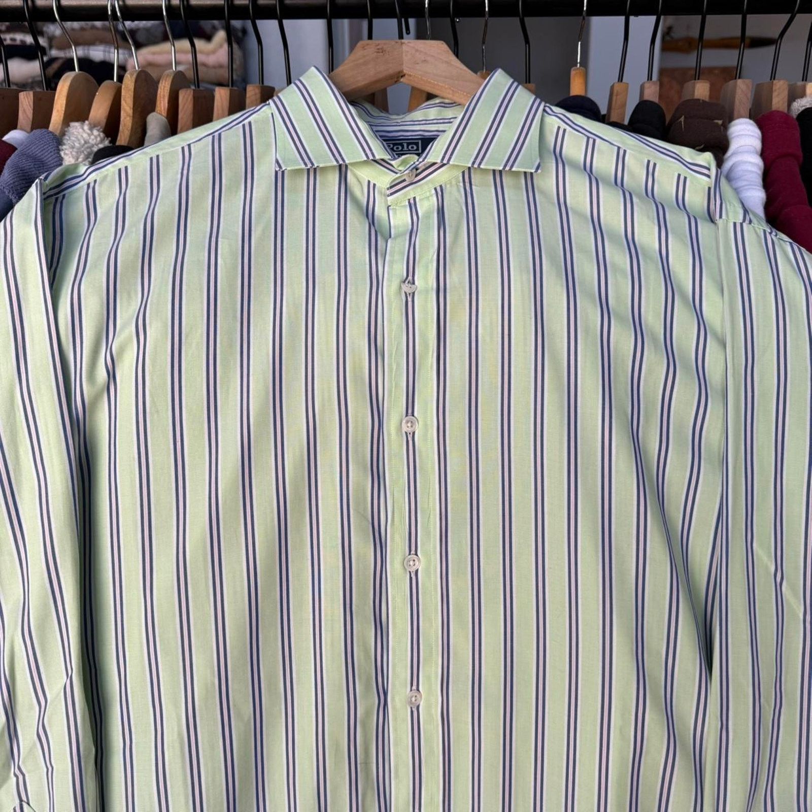 Polo Ralph Lauren Vintage polo ralph lauren stripped button down shirt Size US XL / EU 56 / 4 - 2 Thumbnail