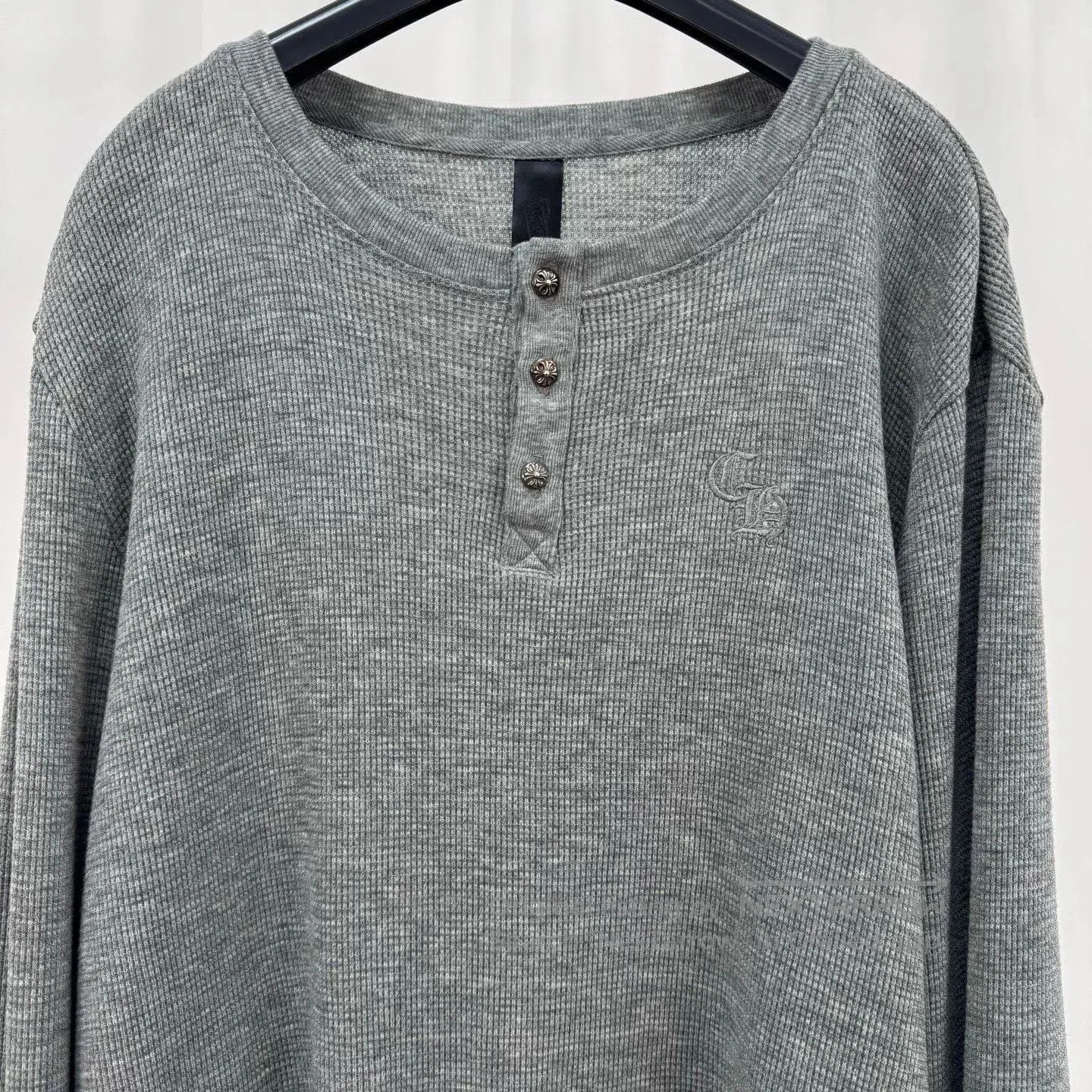 Chrome Hearts Chrome Hearts Embroidered Waffle Knit Longsleeve. Size US XL / EU 56 / 4 - 3 Thumbnail