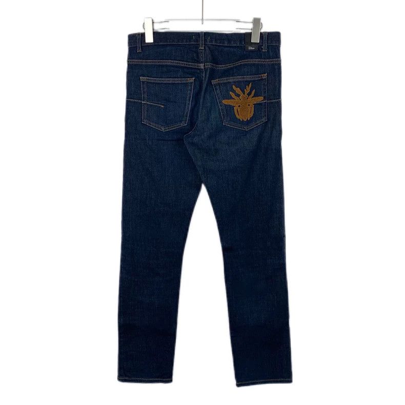 Dior Dior Dark Blue Embroidered Logo Denim Pants-dmc Size US 30 / EU 46 - 1 Thumbnail