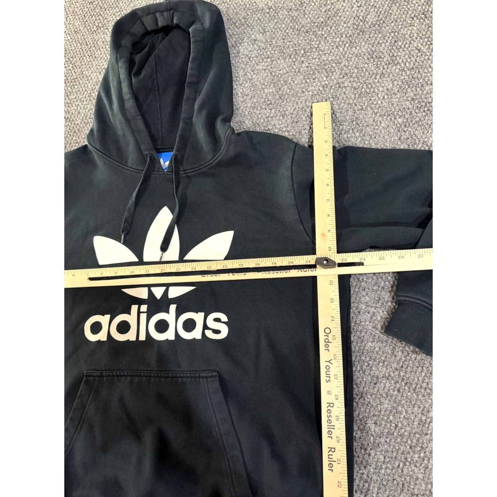 Adidas adidas Hoodie Mens L Black Logo Classic Original Retro Casual Hoodie Pullover Striped Pattern Mens Blocked Size US L / EU 52-54 / 3 - 6 Thumbnail